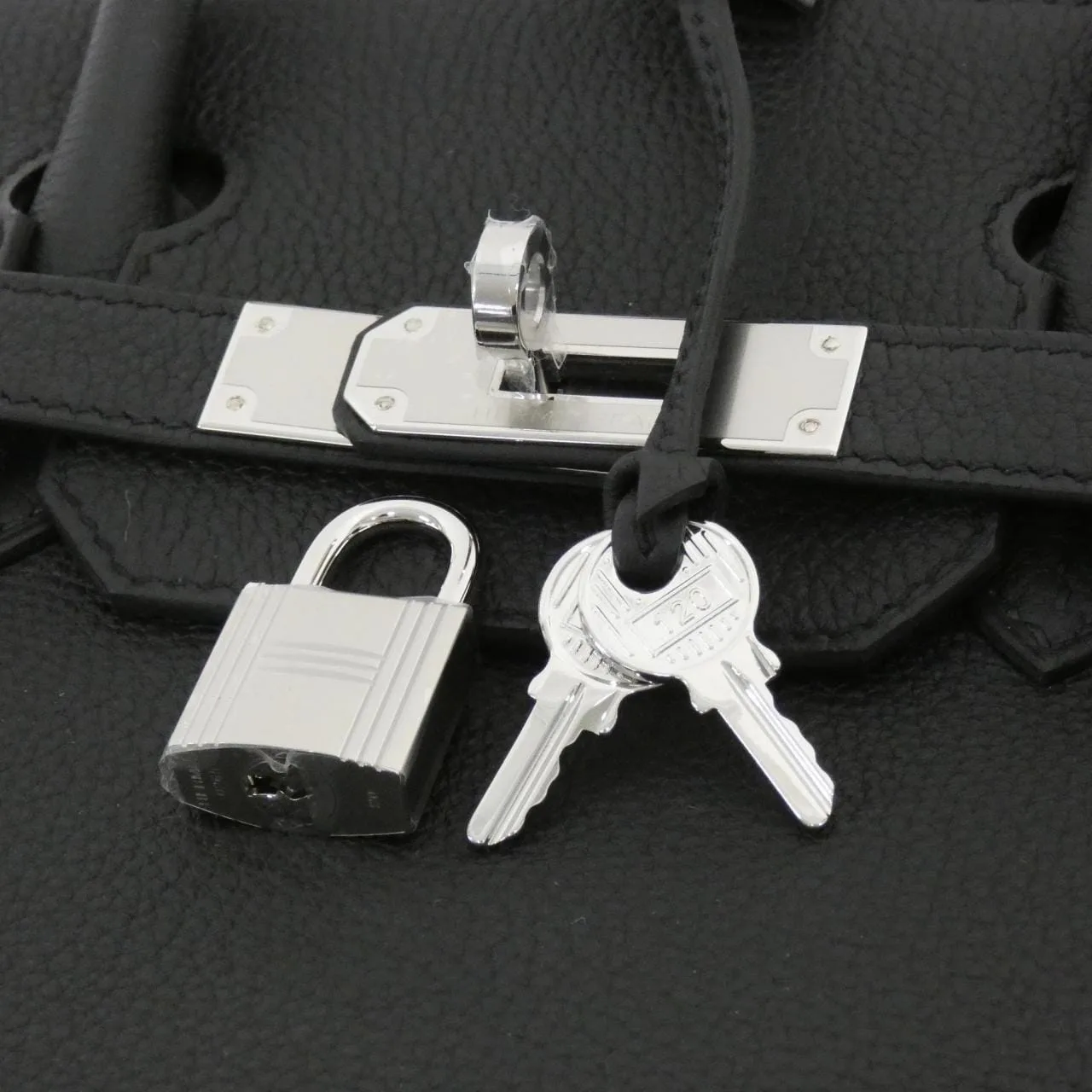 HERMES Birkin 030520CK Handbag Togo Black Togo Leather Unused - Thumbnail 4