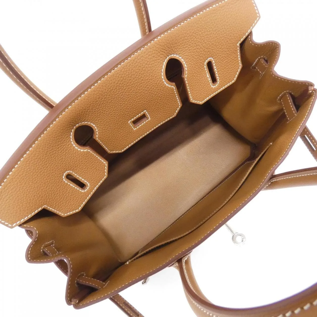 HERMES Birkin 030520CK Handbag Togo Gold Togo Leather Unused - Thumbnail 6