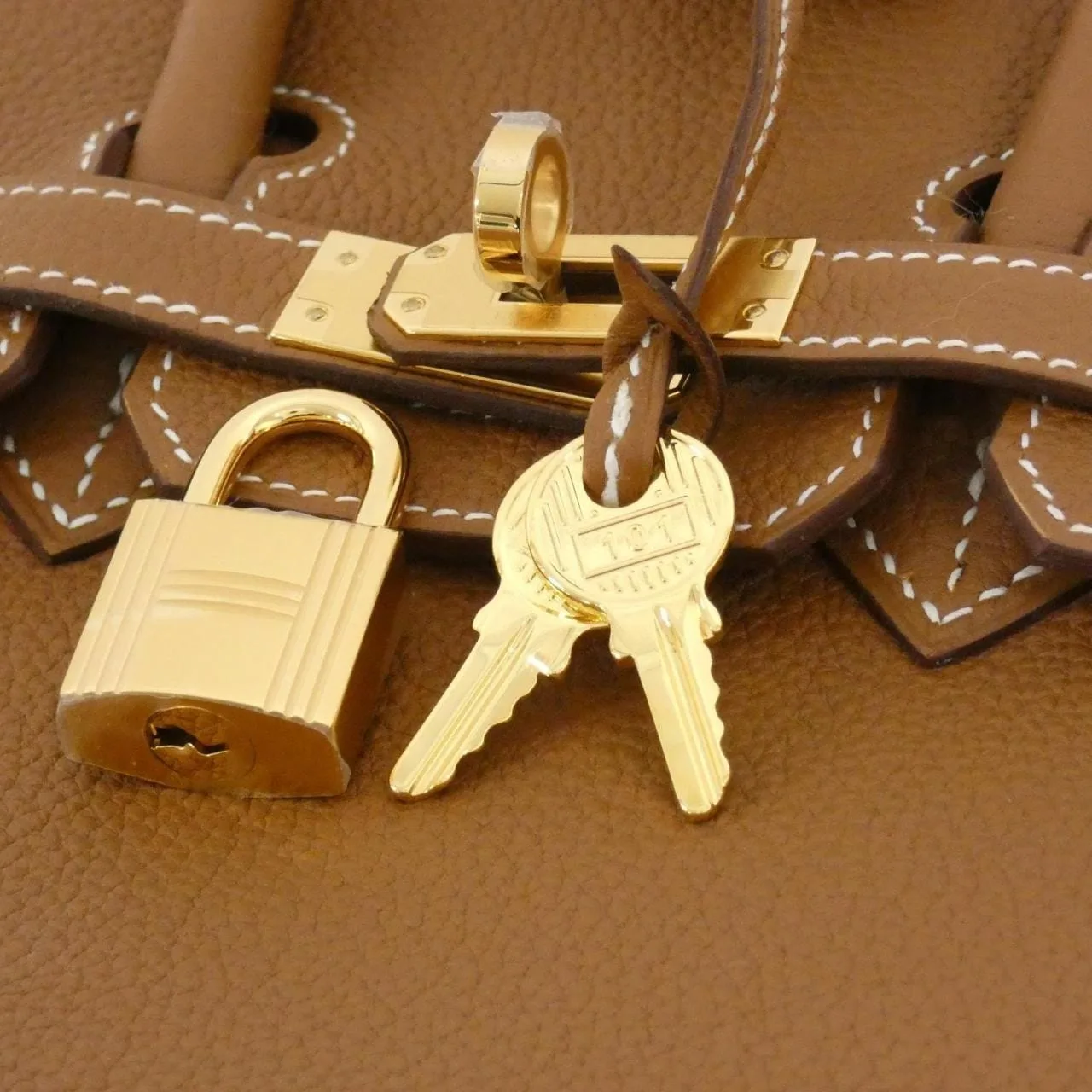 HERMES Birkin 041344CC Handbag Togo 金色 Togo 牛皮 未使用品 - 縮圖 4