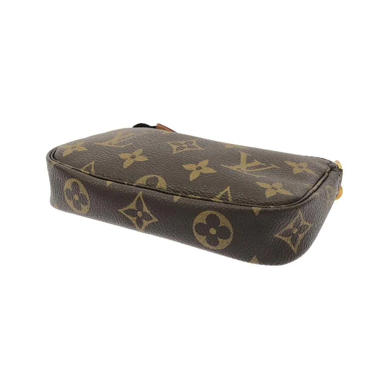 LOUIS VUITTON Pochette M58009 小斜揹包 Monogram 黑色 Monogram 中古品A - 縮圖 2