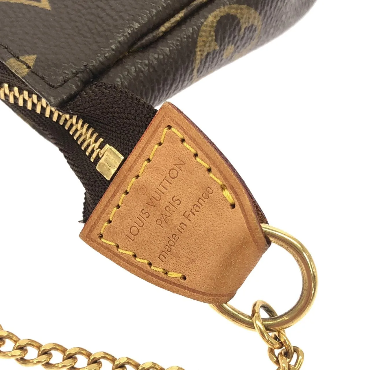 LOUIS VUITTON Pochette M58009 小斜揹包 Monogram 黑色 Monogram 中古品A - 縮圖 4