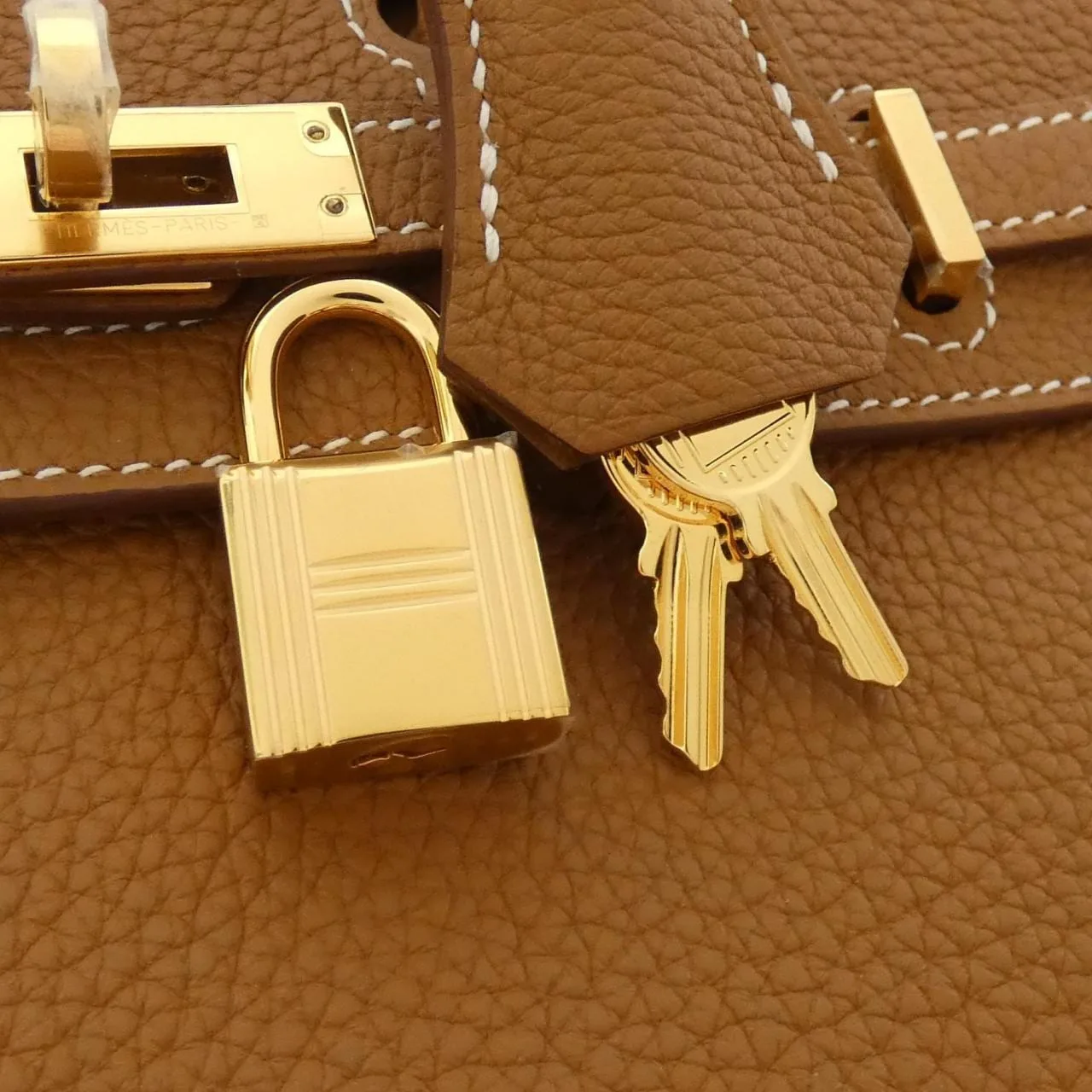 HERMES Birkin 041344CC Handbag Togo 金色 Togo 牛皮 中古品A - 縮圖 4