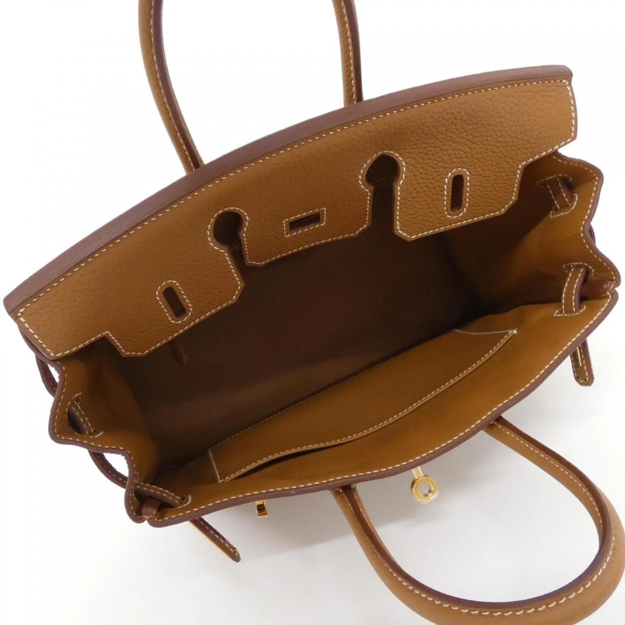 HERMES Birkin 041344CC Handbag Togo 金色 Togo 牛皮 中古品A - 縮圖 6