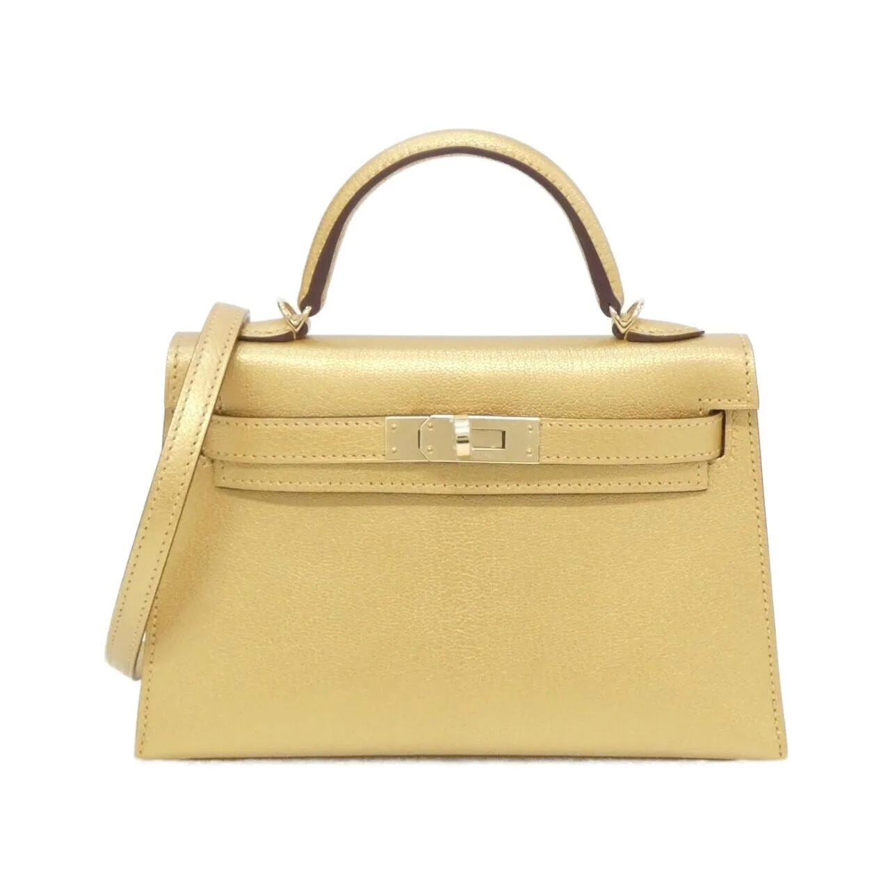 HERMES Kelly 084743CP 手提包 Black