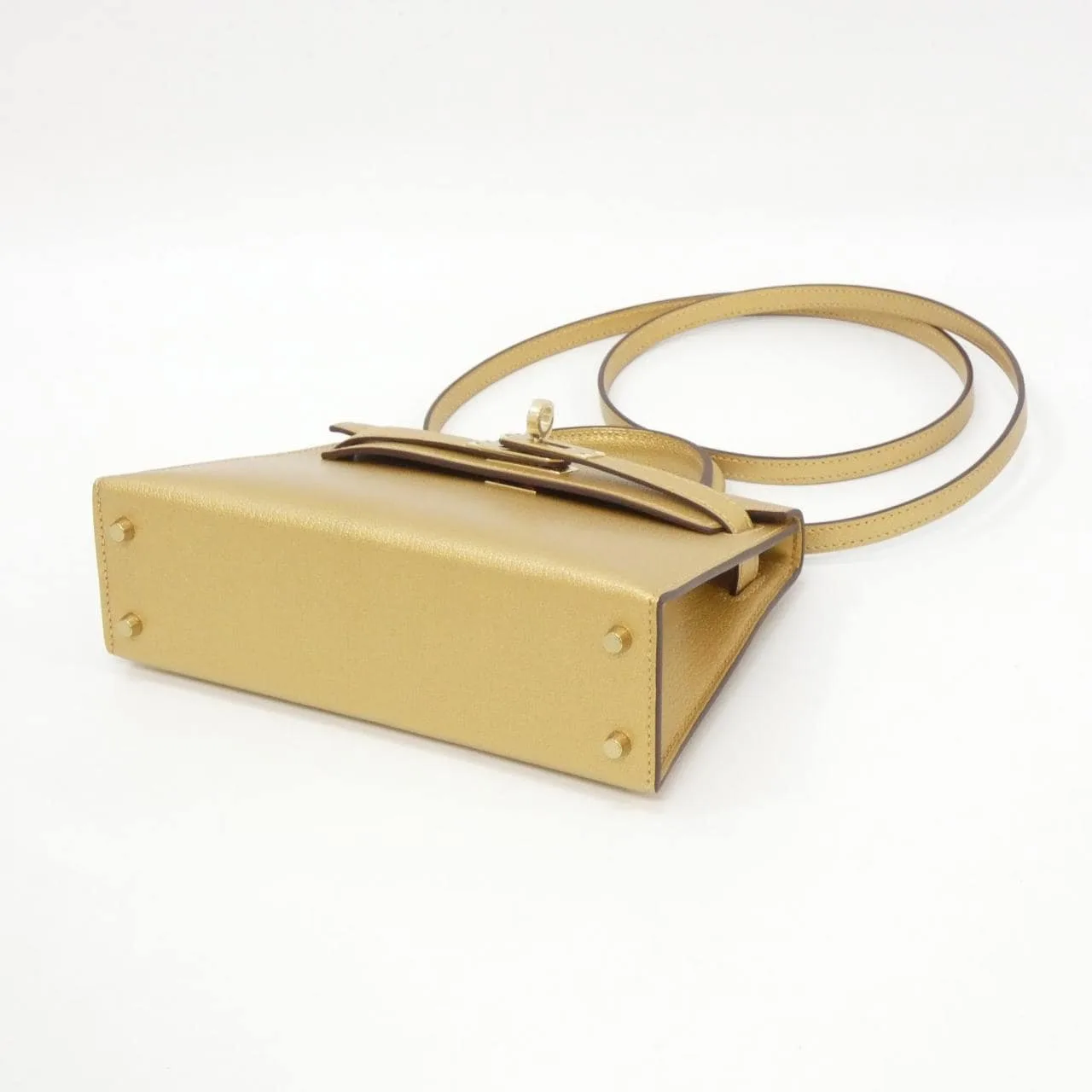 HERMES Kelly 084743CP Handbag Black Rank A - Thumbnail 3
