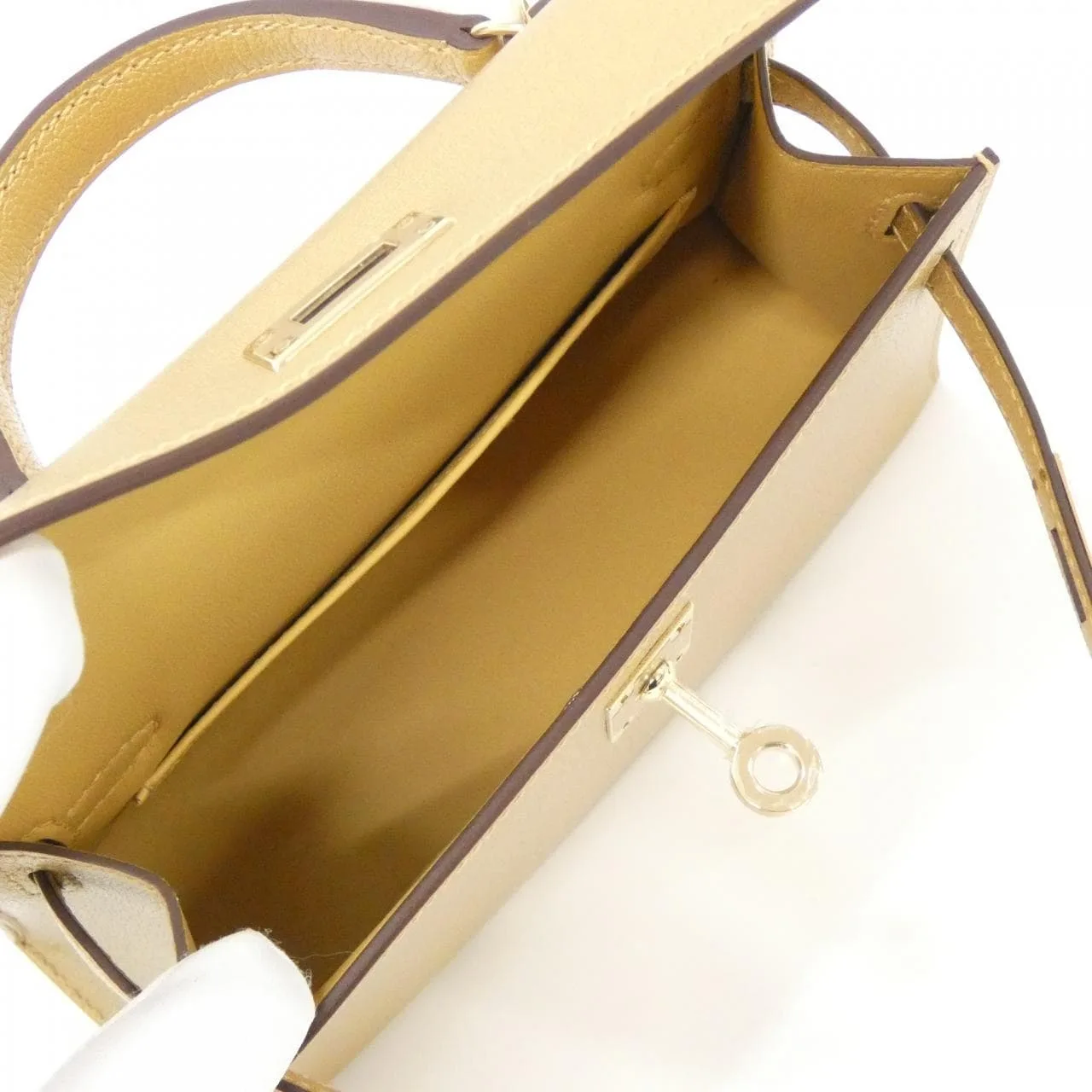 HERMES Kelly 084743CP Handbag Black Rank A - Thumbnail 5