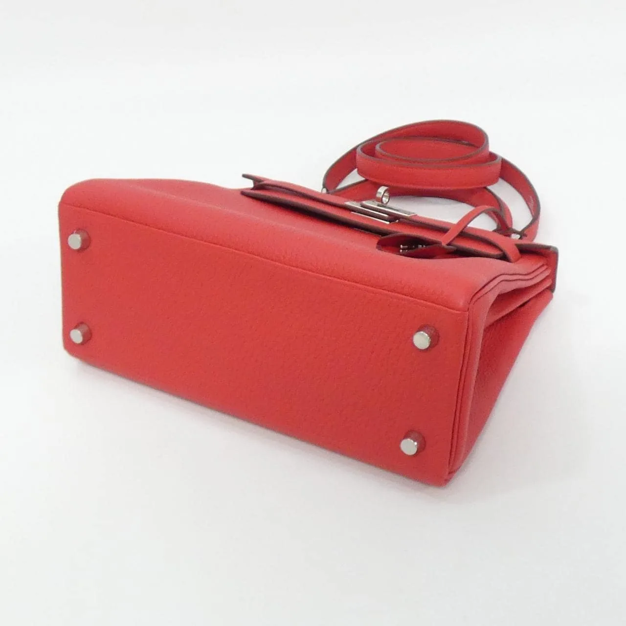 HERMES Kelly 044624CK Handbag Togo Rouge Togo Leather Unused - Thumbnail 3