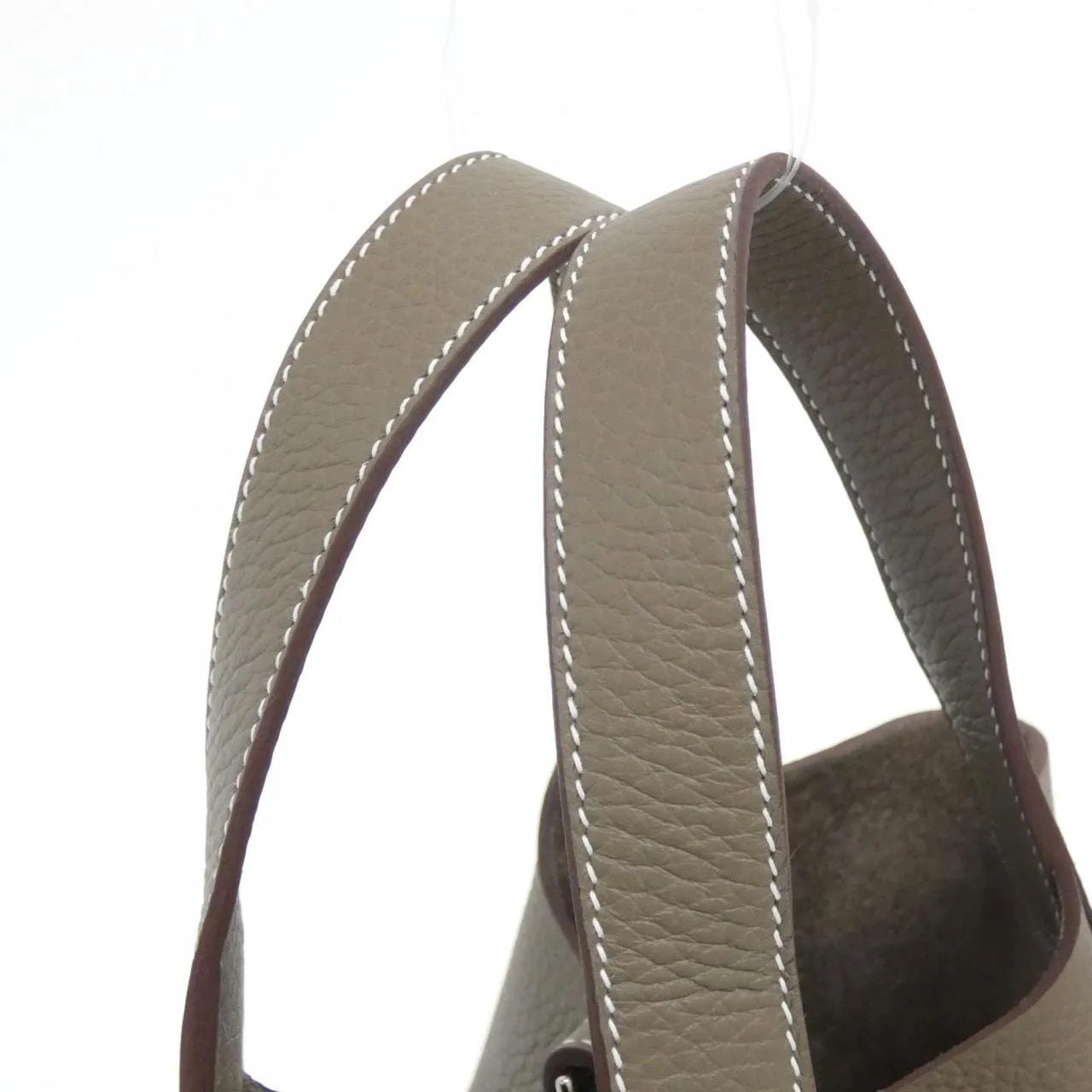 HERMES Picotin 056289CK Handbag Clemence Etoupe Clemence 皮 未使用品 - 縮圖 4