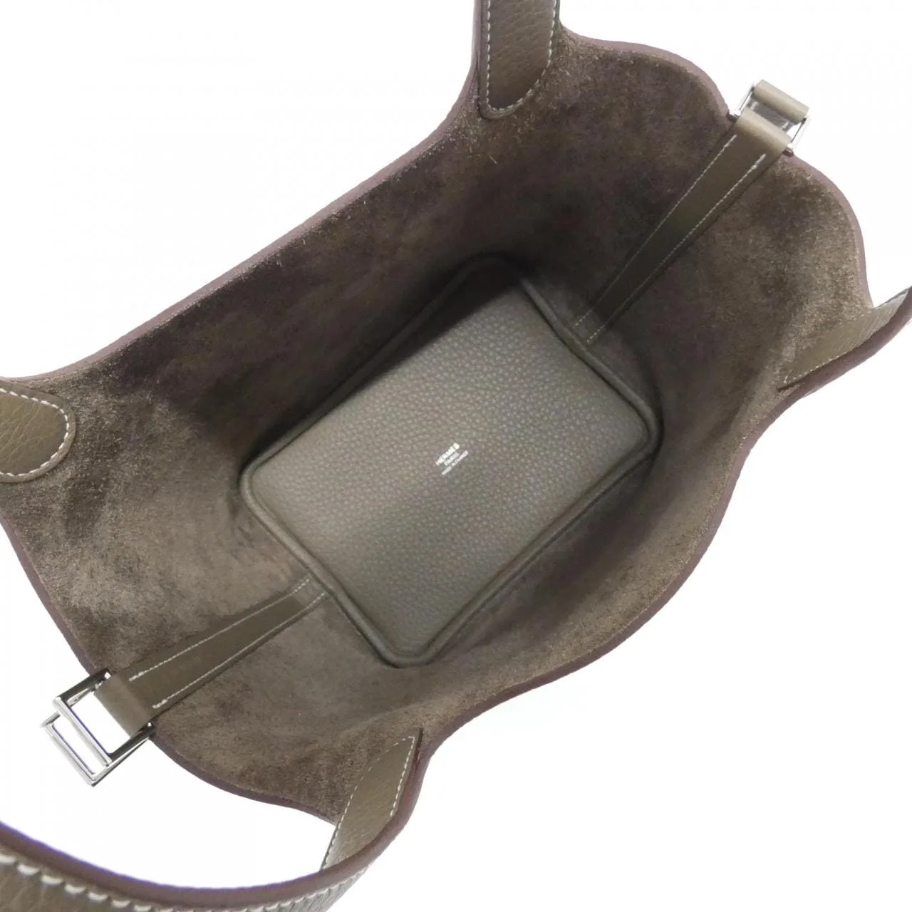 HERMES Picotin 056289CK Handbag Clemence Etoupe Clemence 皮 未使用品 - 縮圖 5