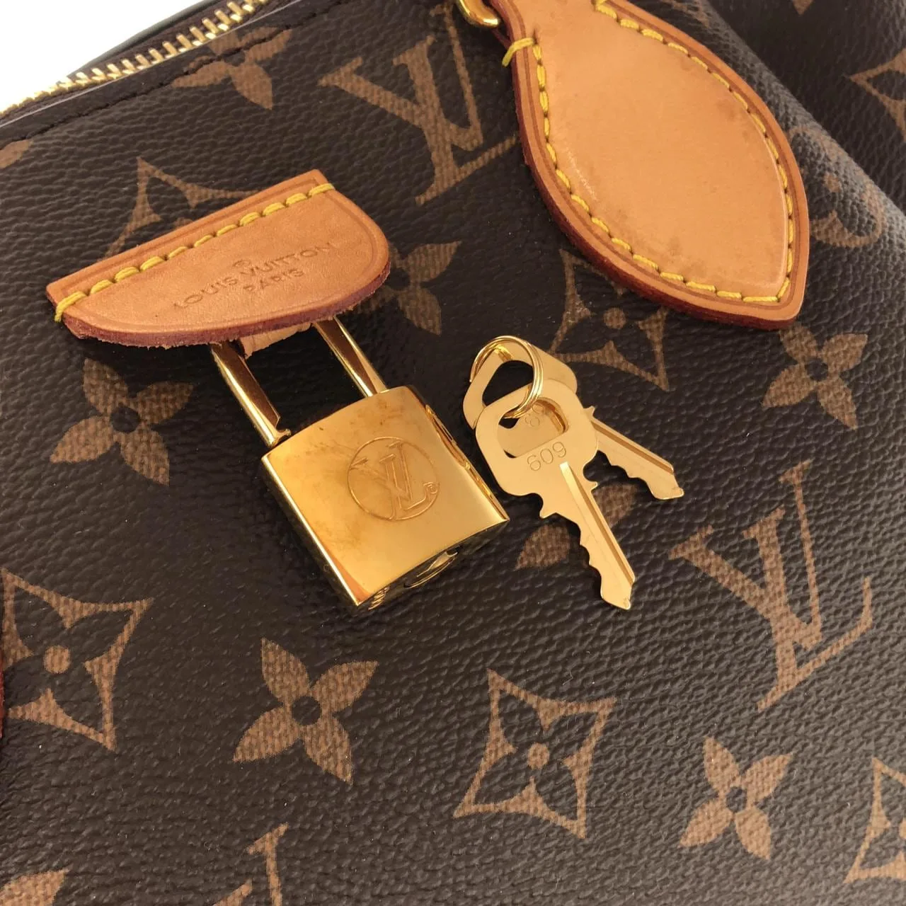 LOUIS VUITTON M44543 手提包 Monogram 黑色 Monogram 中古品A - 縮圖 4
