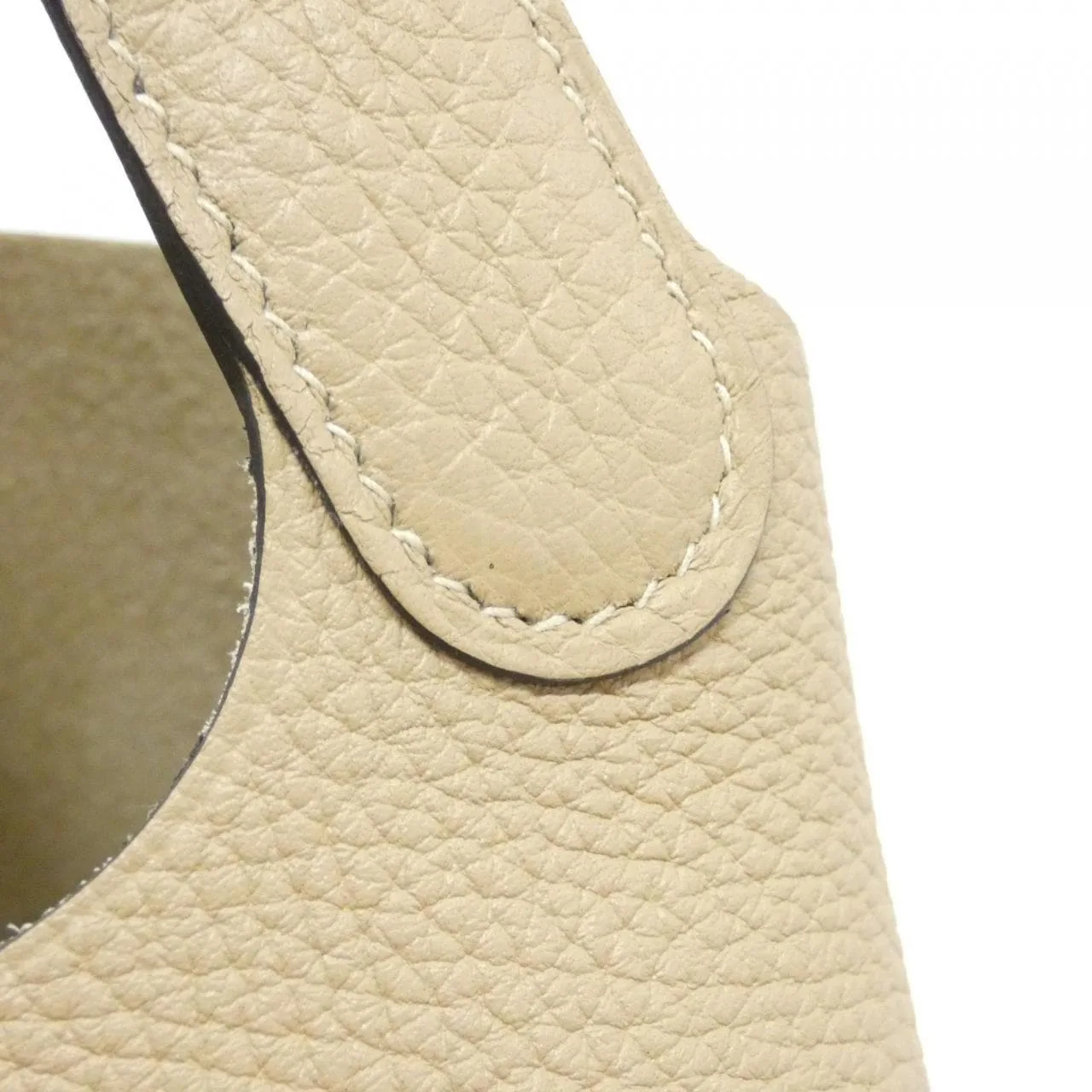 HERMES Picotin 060991CC Handbag Clemence Black Clemence Leather Rank A - Thumbnail 4