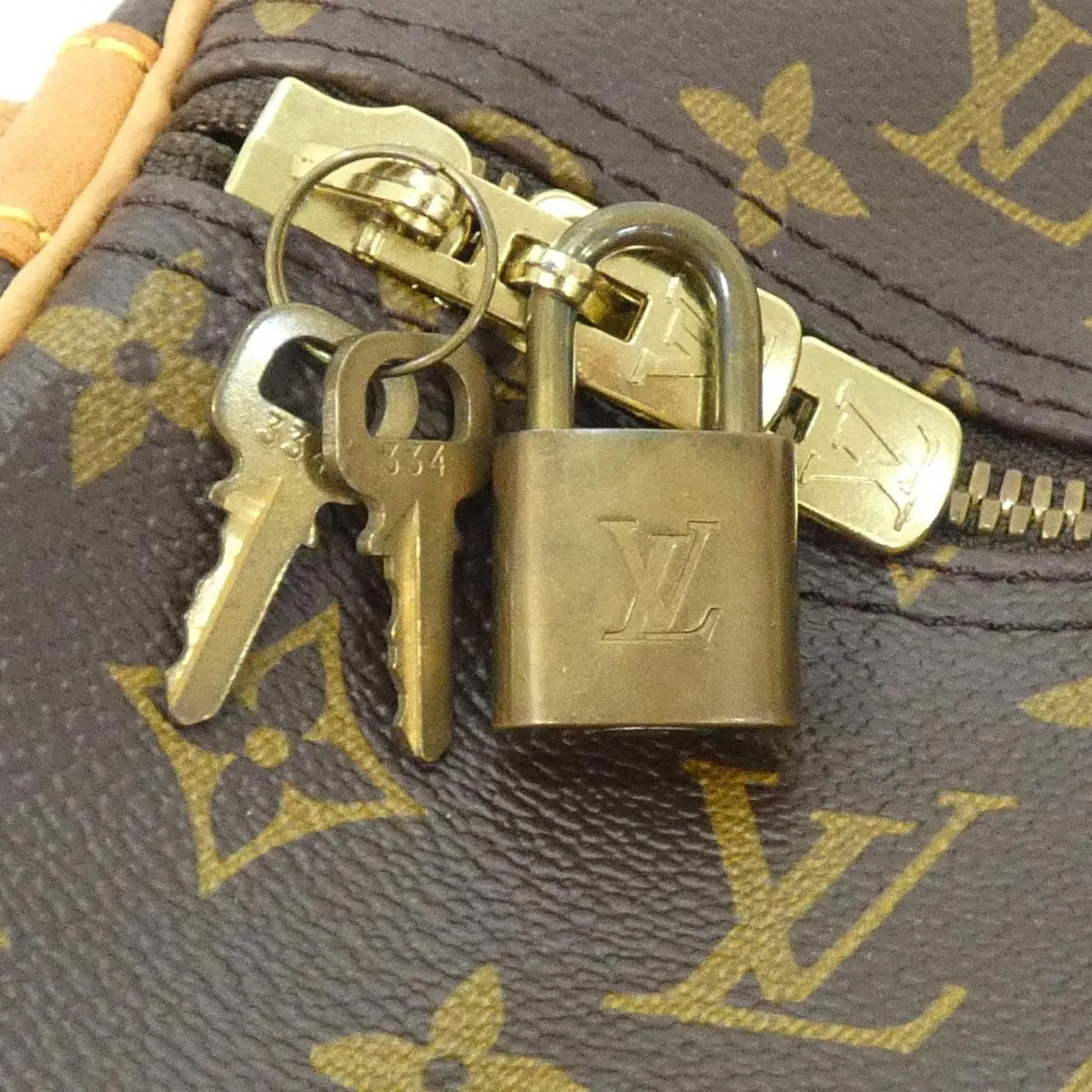 LOUIS VUITTON Keepall M41422 Boston Monogram Black Monogram Rank B - Thumbnail 3