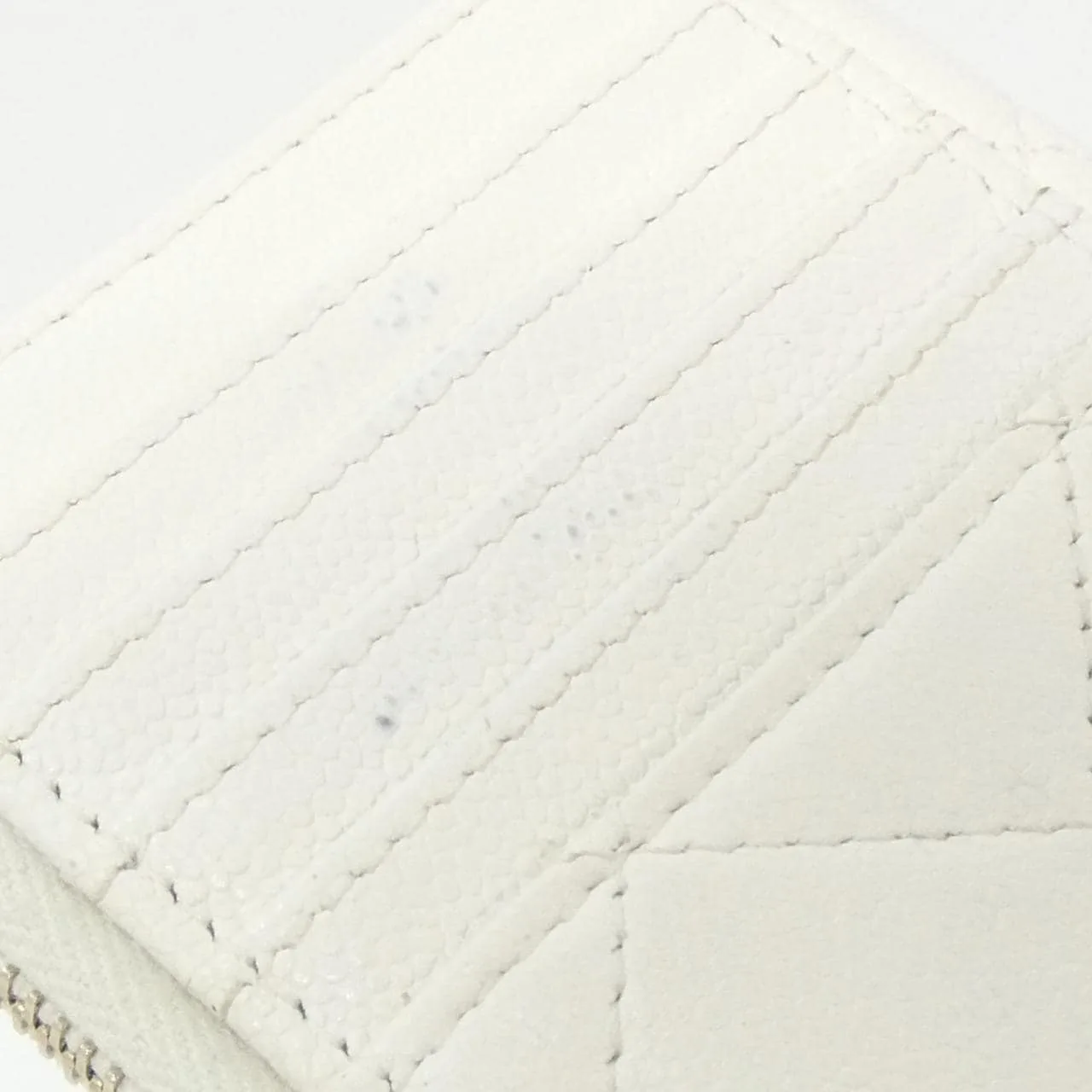 CHANEL Timeless Classic AP3179 Card Case Grained Calfskin White Grained Calfskin Rank B - Thumbnail 7