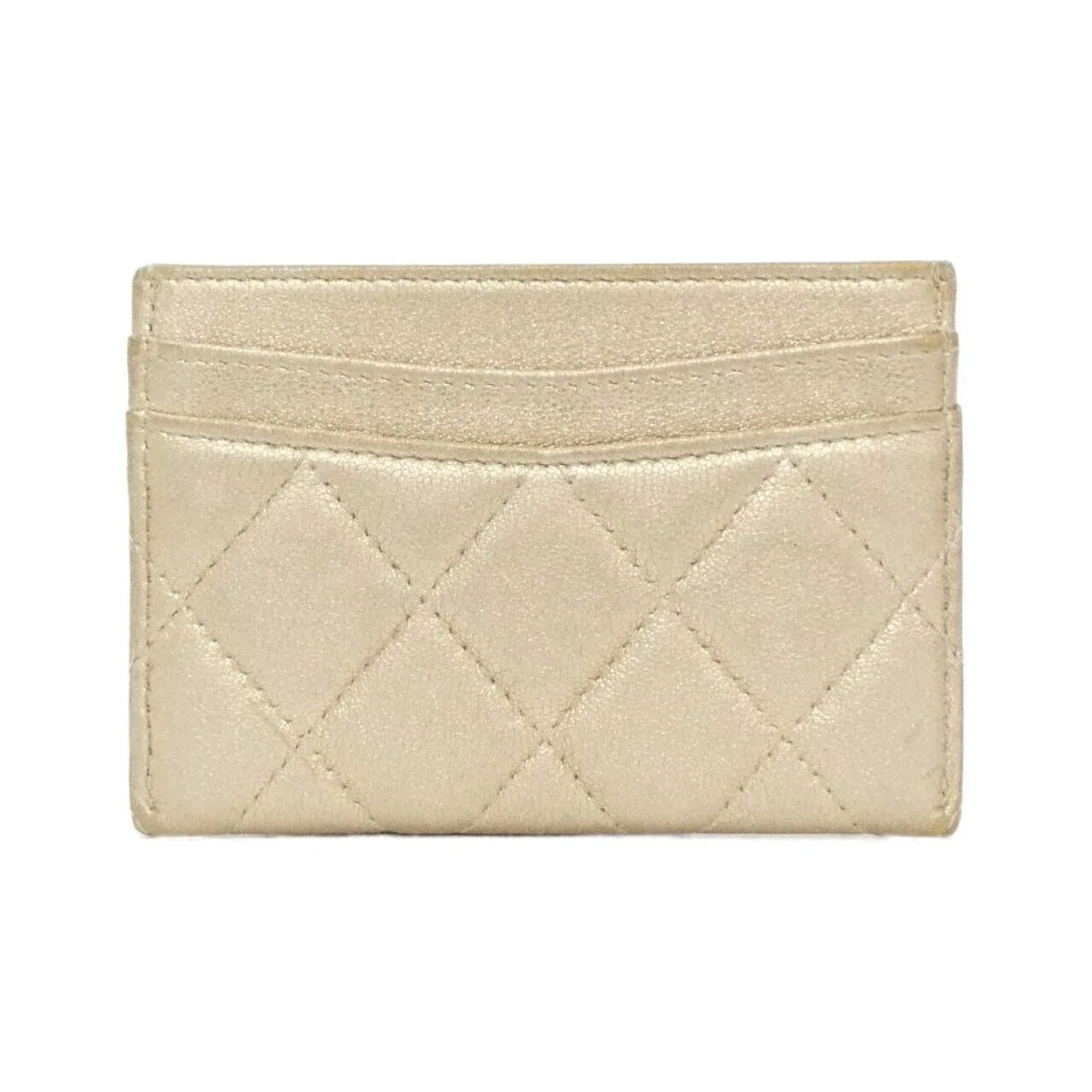 CHANEL Timeless Classic AP0213 Card Case Lambskin Gold Lambskin Rank B - Thumbnail 2