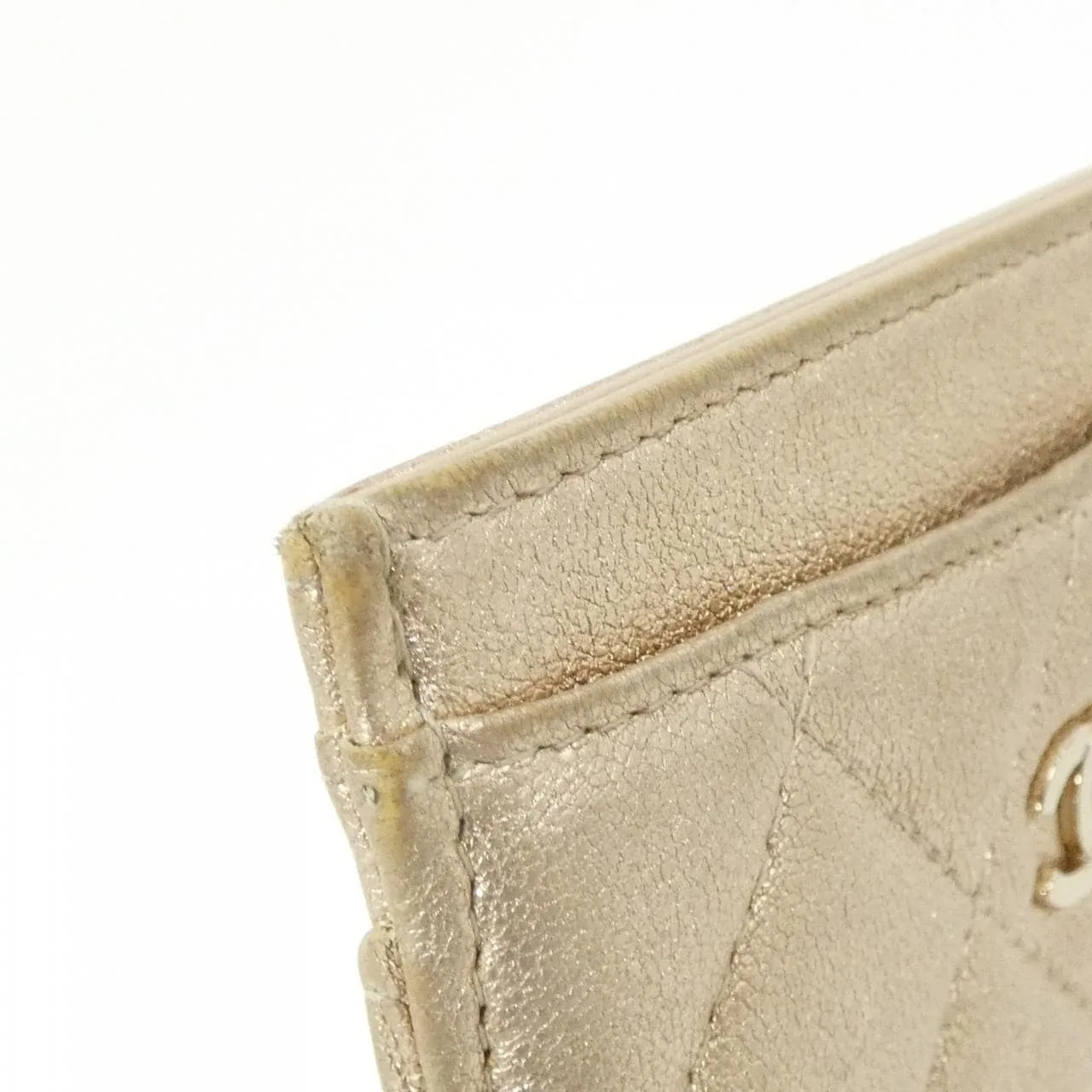 CHANEL Timeless Classic AP0213 Card Case Lambskin Gold Lambskin Rank B - Thumbnail 5