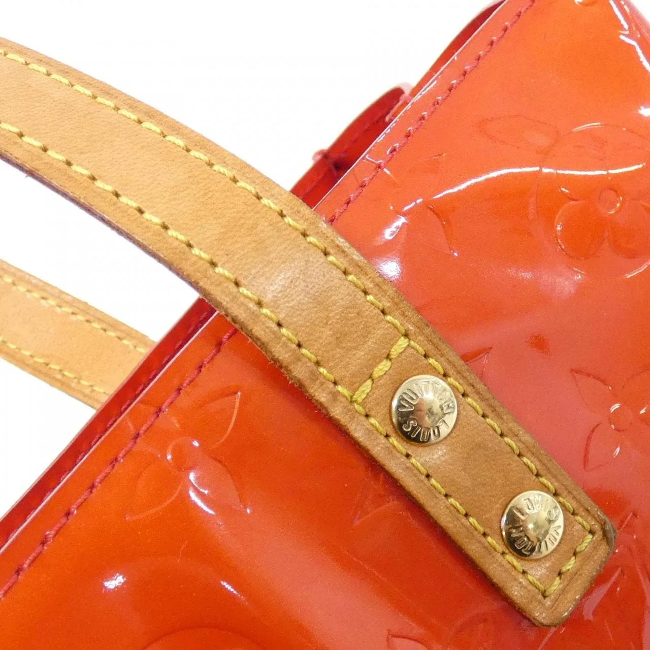 LOUIS VUITTON M91088 Handbag Vernis Red Vernis Rank B - Thumbnail 7