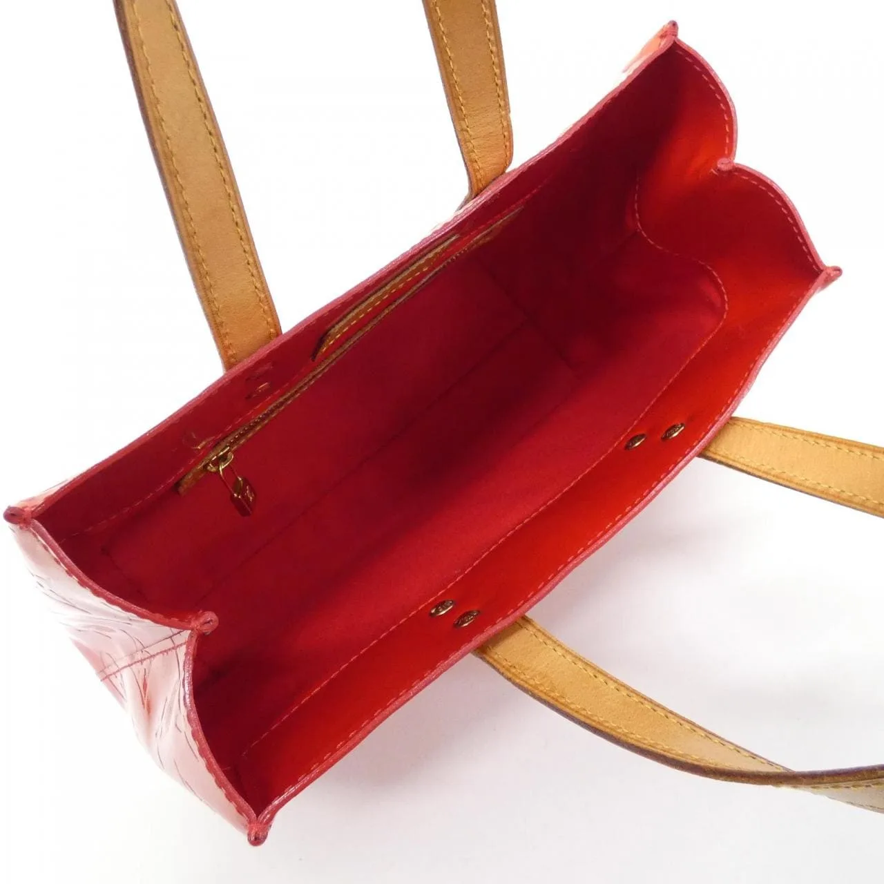 LOUIS VUITTON M91088 Handbag Vernis Red Vernis Rank B - Thumbnail 9
