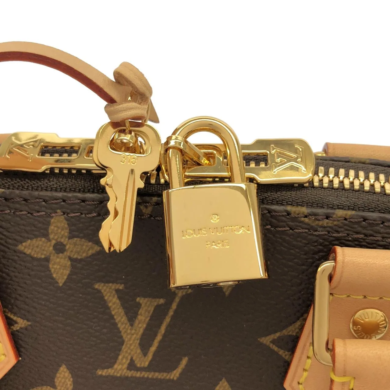 LOUIS VUITTON Alma M46990 手提包 Monogram 黑色 Monogram 中古品A - 縮圖 3