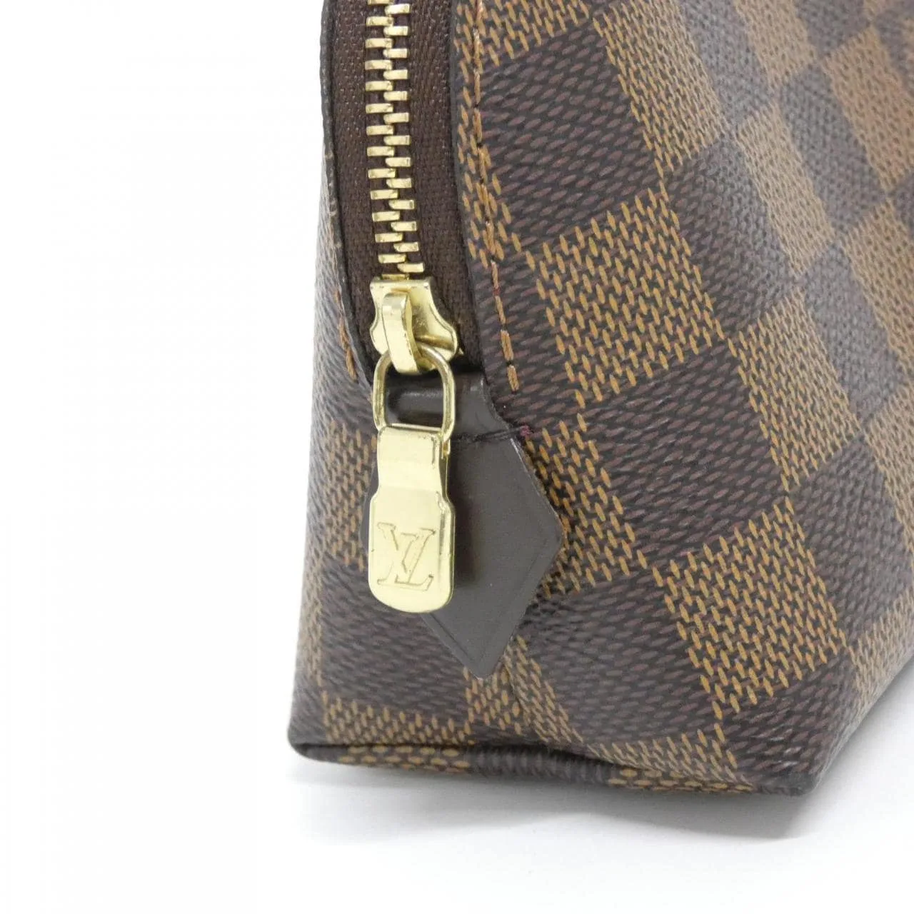 LOUIS VUITTON Pochette N47516 Pouch Damier 黑色 Damier 中古品A - 縮圖 4