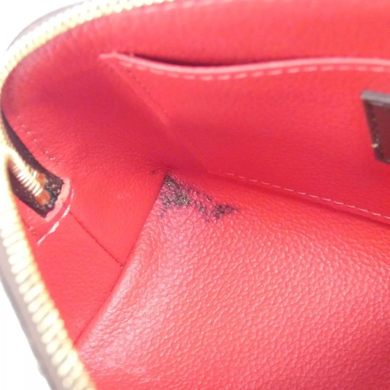 LOUIS VUITTON Pochette N47516 Pouch Damier 黑色 Damier 中古品A - 縮圖 7
