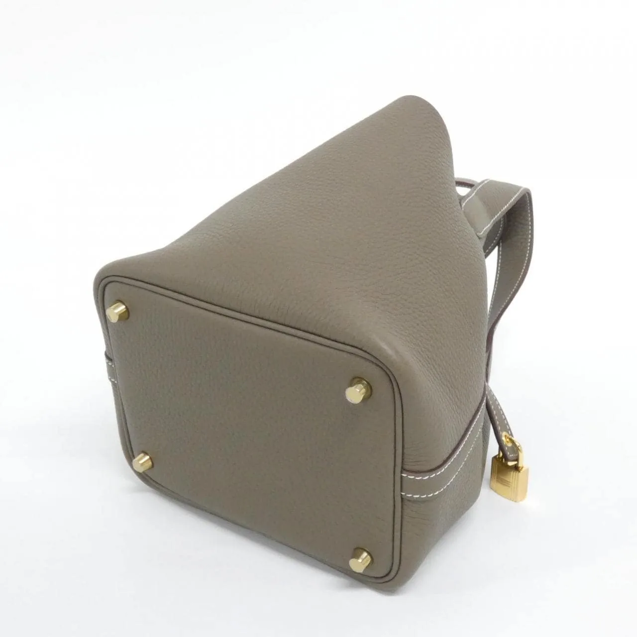 HERMES Picotin 056289CC Handbag Clemence Etoupe Clemence 皮 未使用品 - 縮圖 2