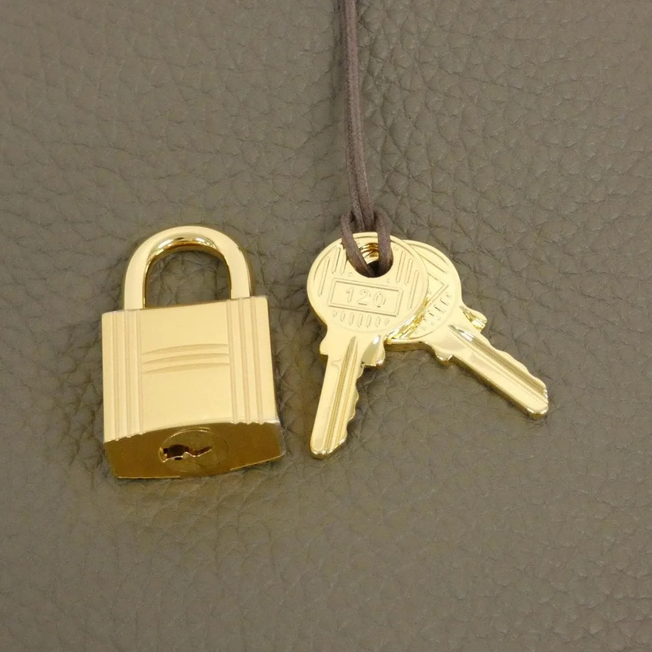 HERMES Picotin 056289CC Handbag Clemence Etoupe Clemence 皮 未使用品 - 縮圖 3