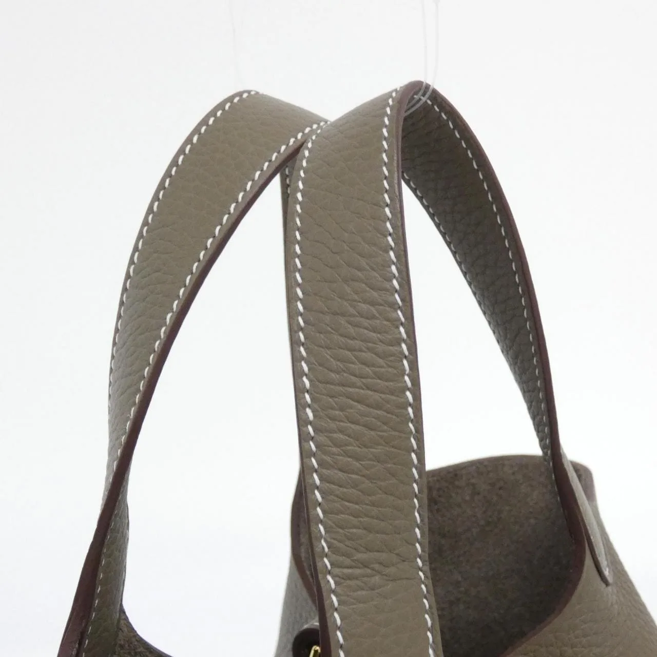HERMES Picotin 056289CC Handbag Clemence Etoupe Clemence 皮 未使用品 - 縮圖 4