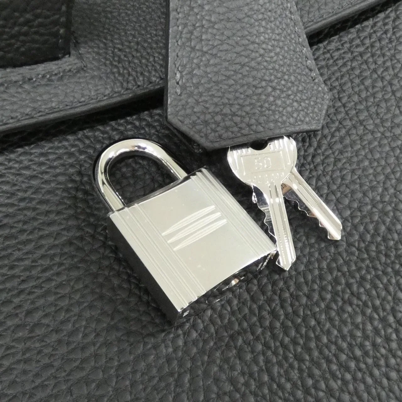 HERMES Handbag Togo Black Togo Leather Rank A - Thumbnail 5