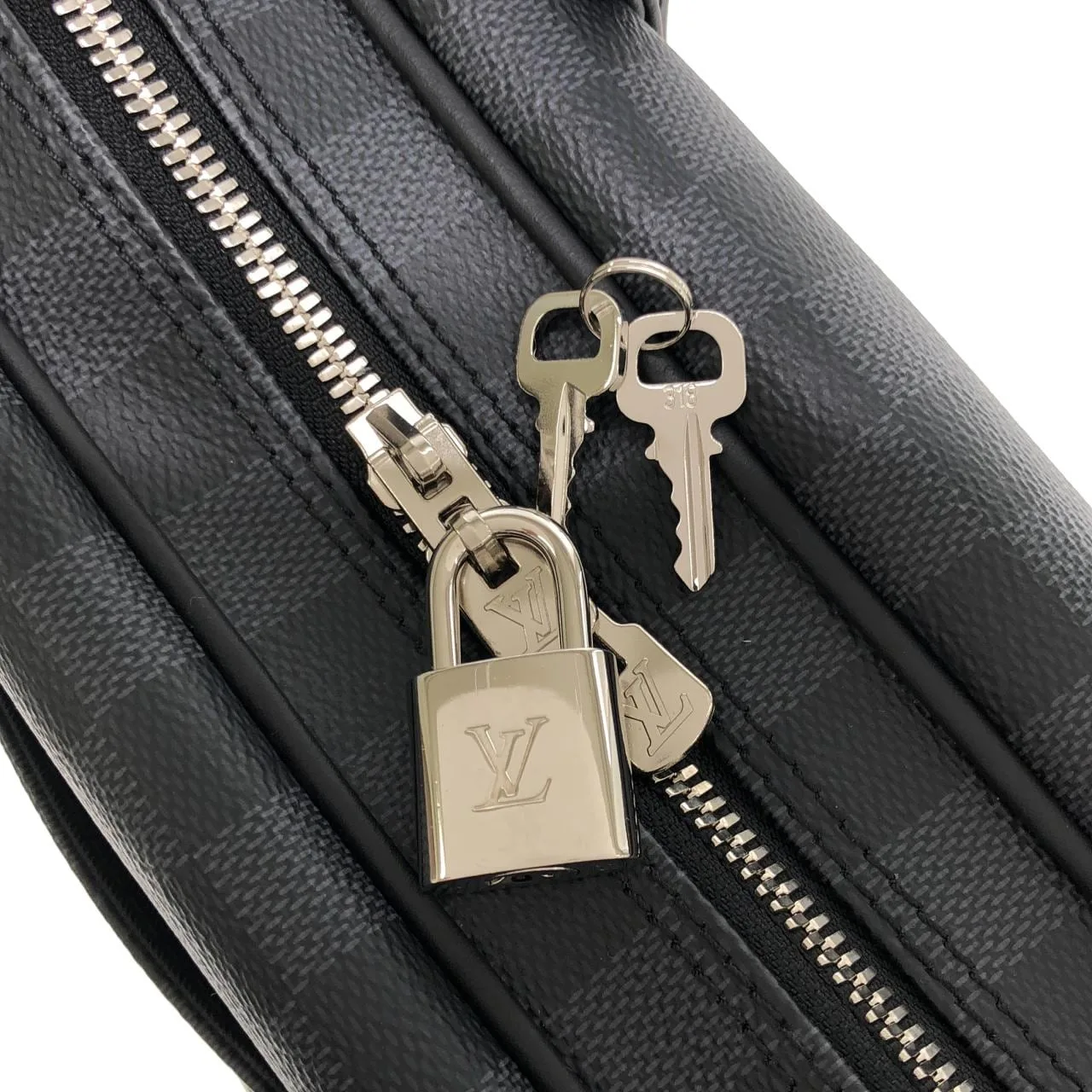 LOUIS VUITTON Documents N40445 Handbag Damier Black Damier Rank A - Thumbnail 4