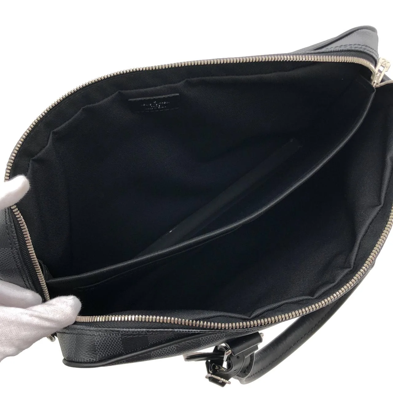 LOUIS VUITTON Documents N40445 Handbag Damier Black Damier Rank A - Thumbnail 8