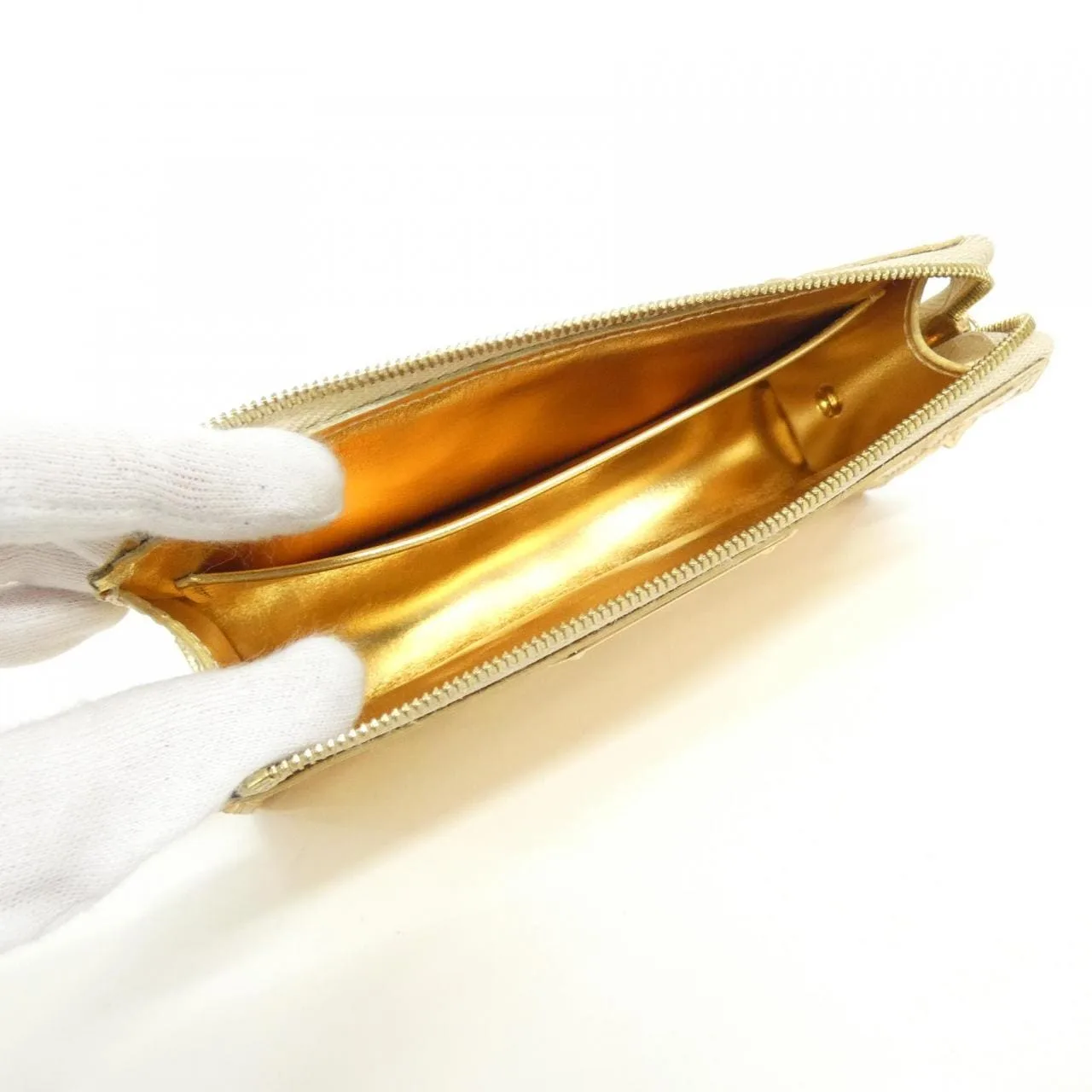LOUIS VUITTON M95604 小袋 Monogram 金色 Monogram 中古品A - 縮圖 8