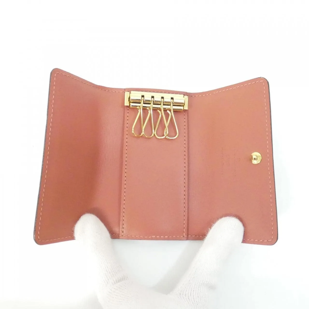 LOUIS VUITTON M90343 鎖匙包 Vernis 漆皮 黑色 Vernis 中古品A - 縮圖 3