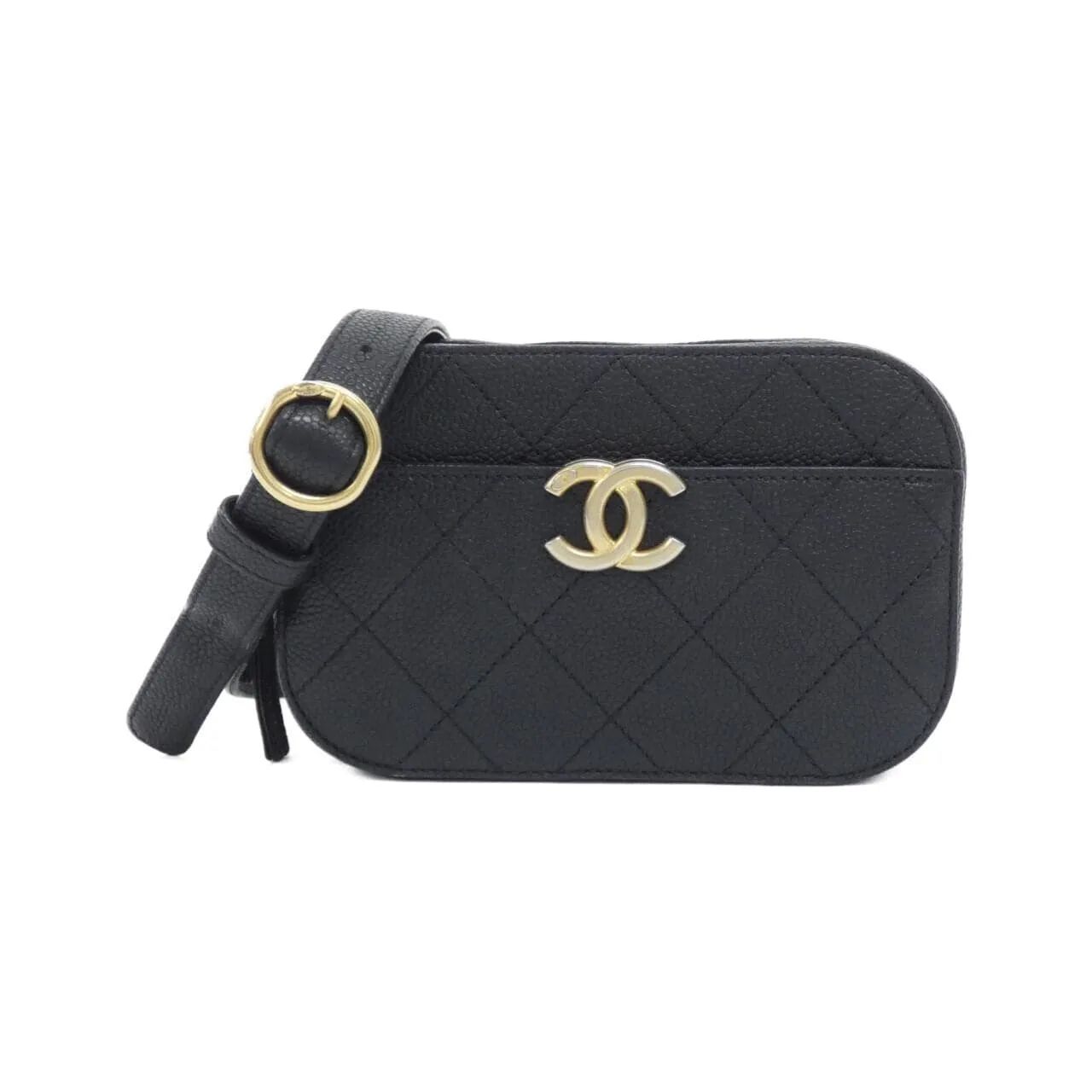CHANEL AS0311 腰包 荔枝紋牛皮 Black