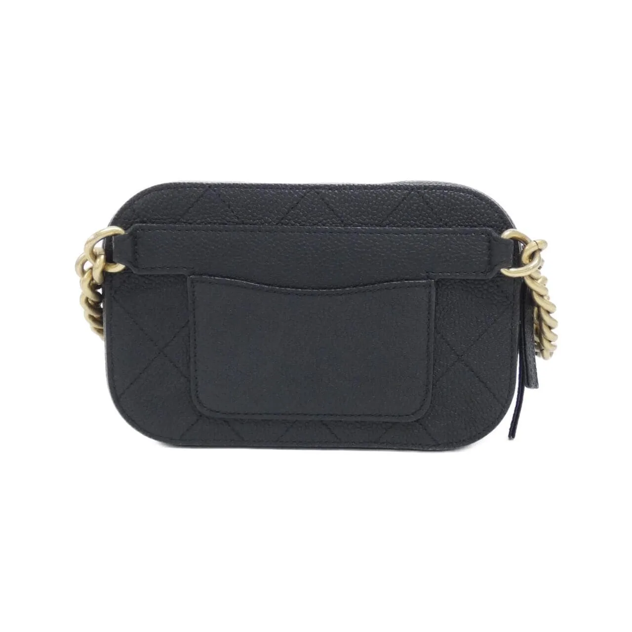 CHANEL AS0311 腰包 荔枝紋牛皮 黑色 荔枝紋牛皮 中古品A - 縮圖 2