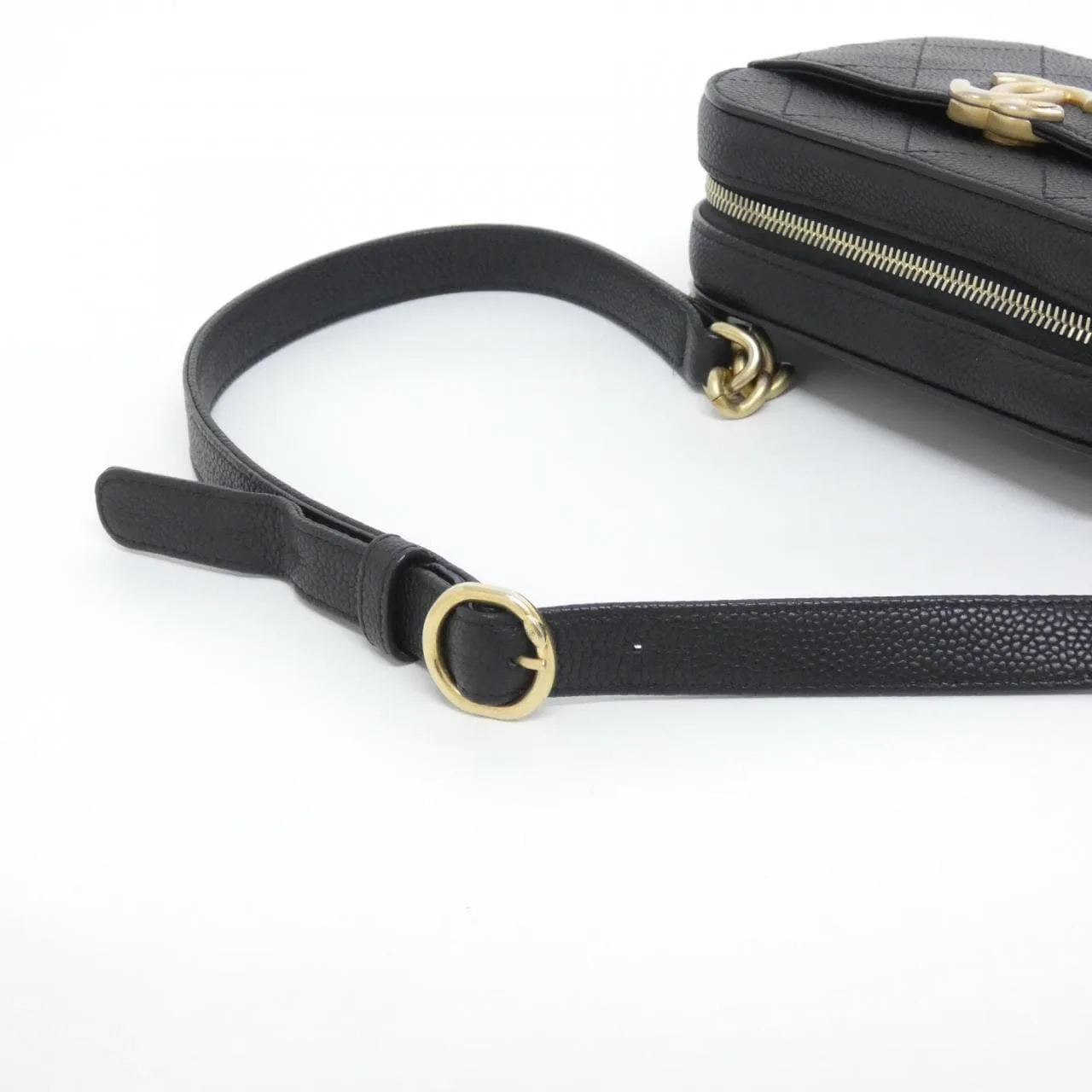 CHANEL AS0311 腰包 荔枝紋牛皮 黑色 荔枝紋牛皮 中古品A - 縮圖 7