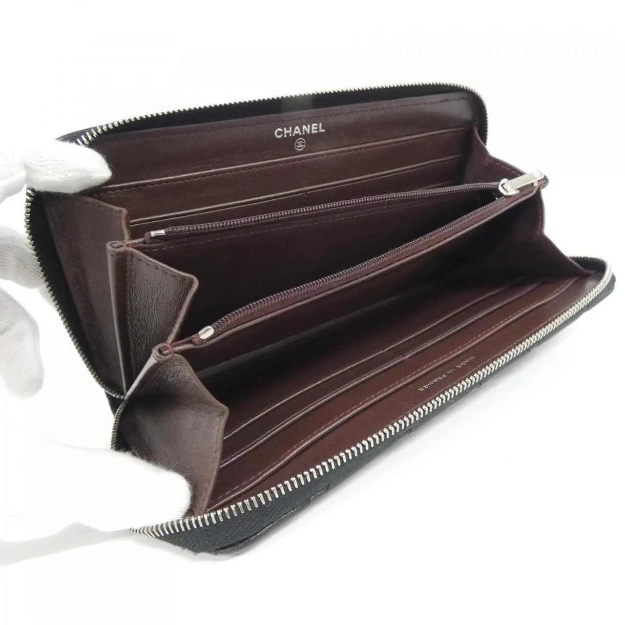 CHANEL Timeless Classic AP0242 Wallet Lambskin Black Lambskin Rank A - Thumbnail 9