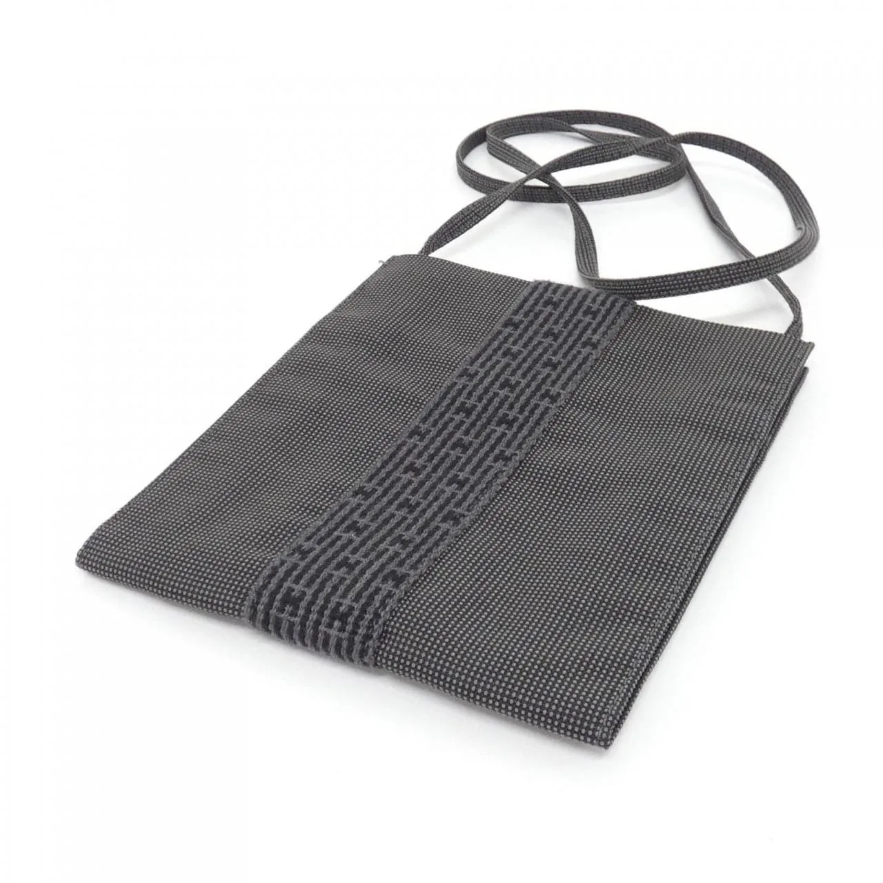 HERMES 100967M Shoulder Canvas Black Canvas Rank A - Thumbnail 2