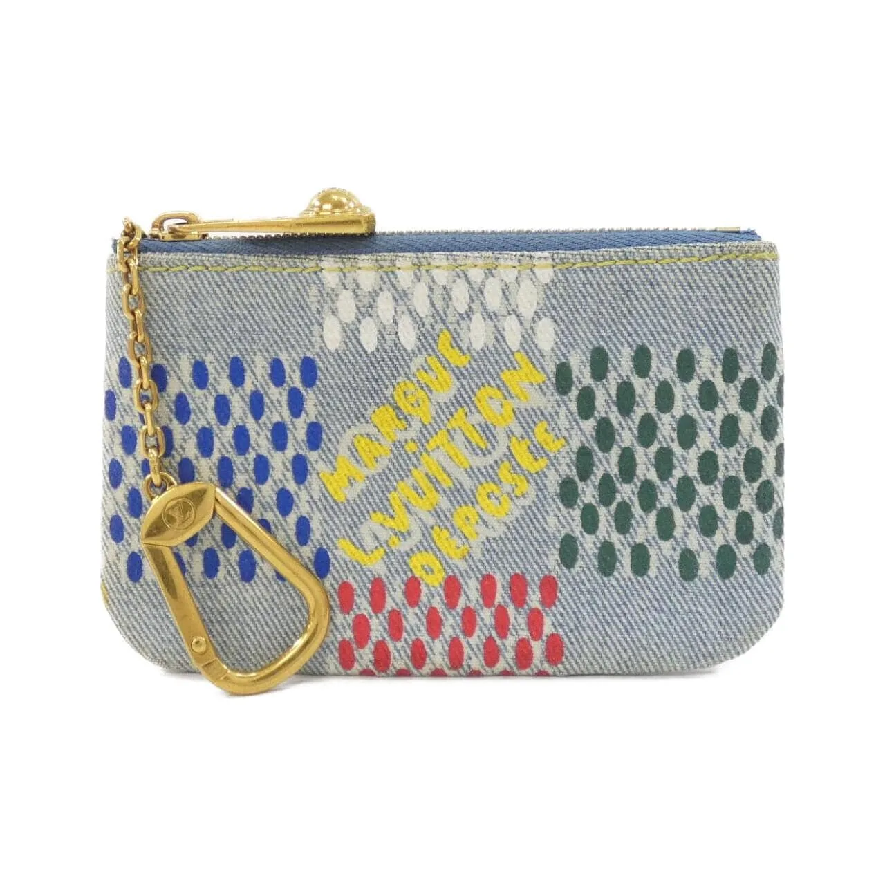 LOUIS VUITTON Pochette N00188 Coin Case Denim