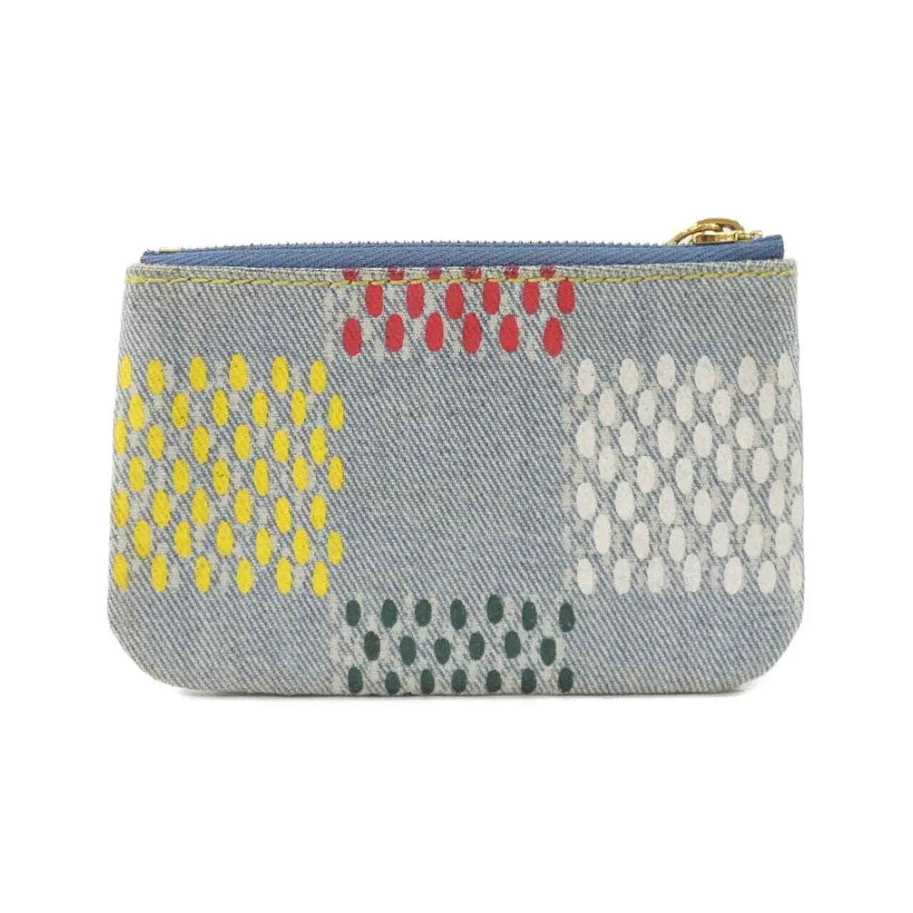 LOUIS VUITTON Pochette N00188 Coin Case Denim 2