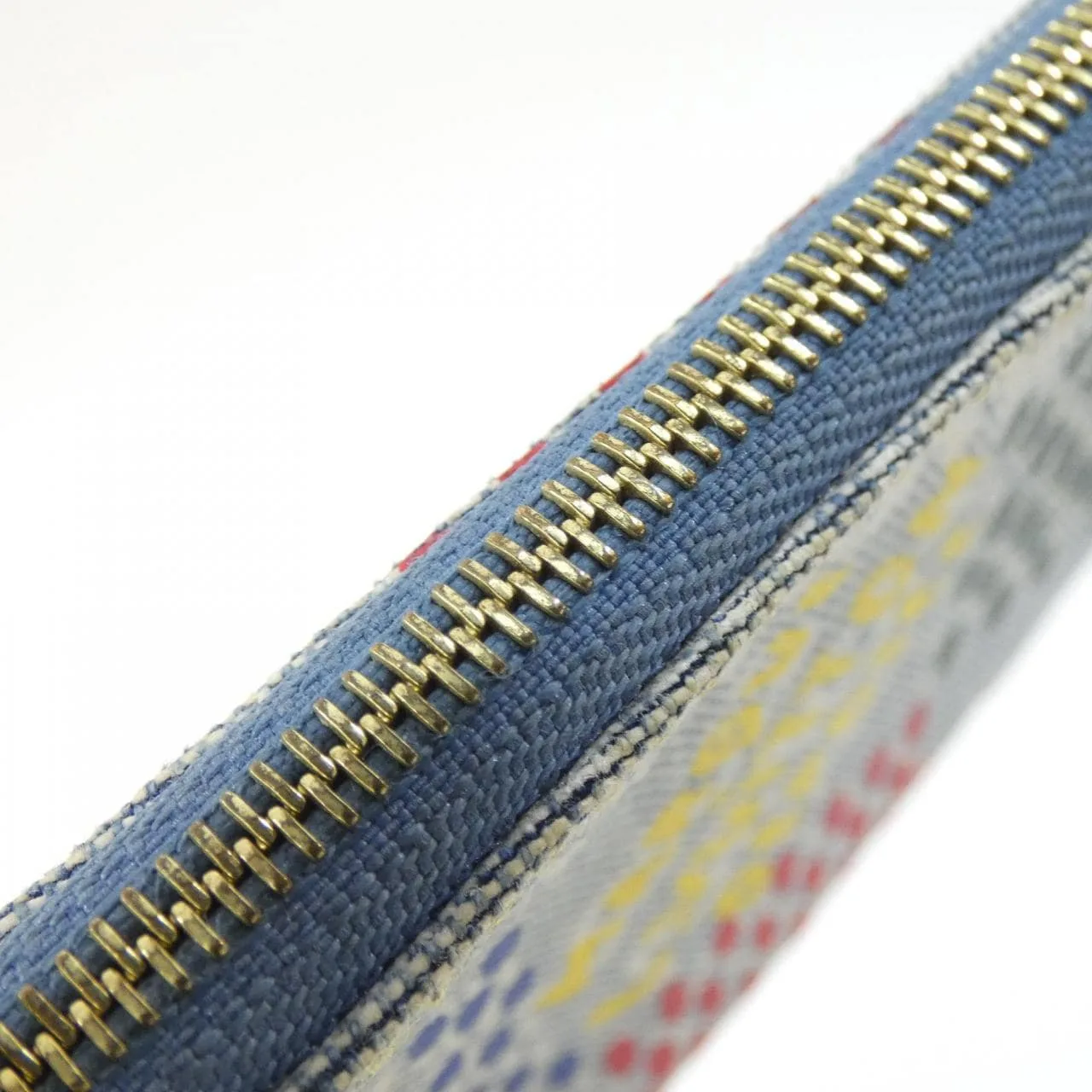 LOUIS VUITTON Pochette N00188 Coin Case Denim 4