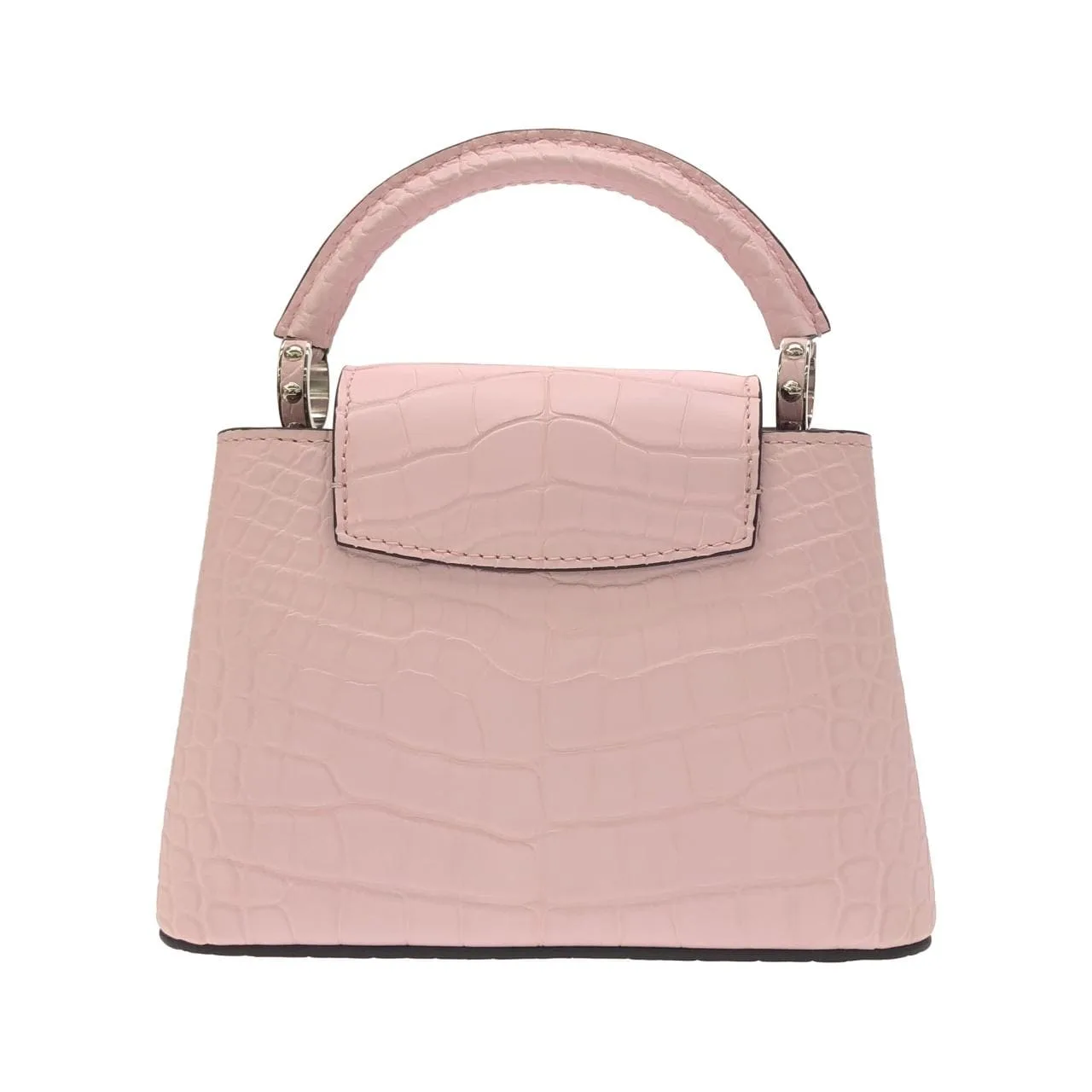 LOUIS VUITTON Capucines N83158 Handbag Leather Silver Leather Rank A - Thumbnail 2