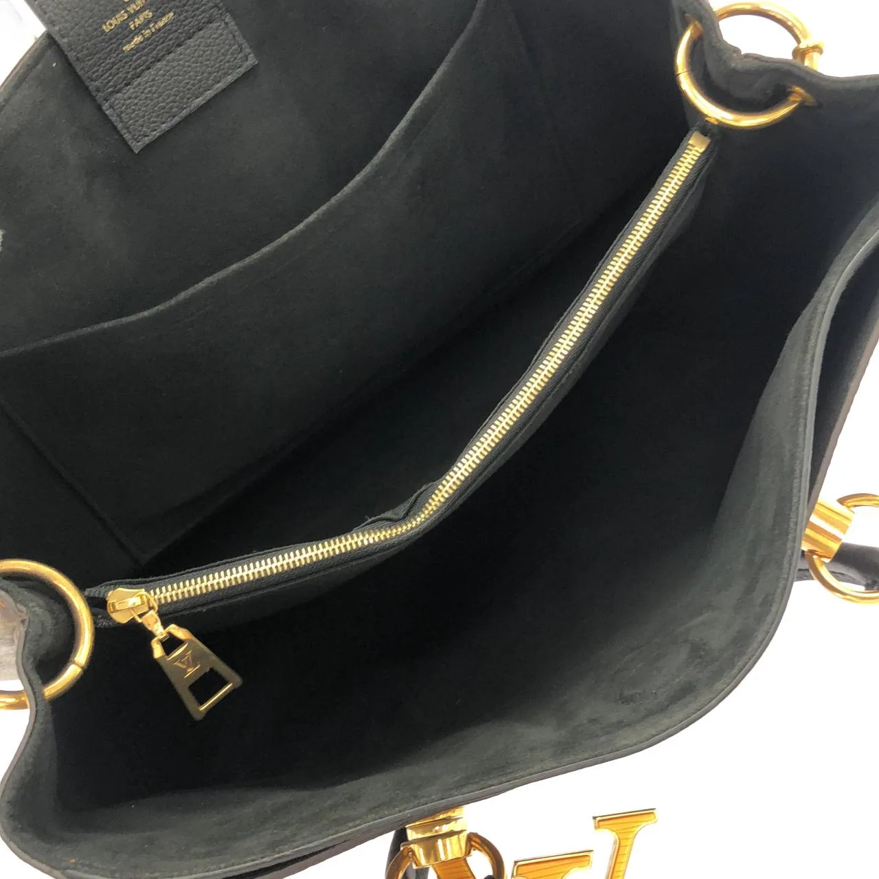LOUIS VUITTON N40050 手提包 Damier 黑色 Damier 中古品A - 縮圖 7
