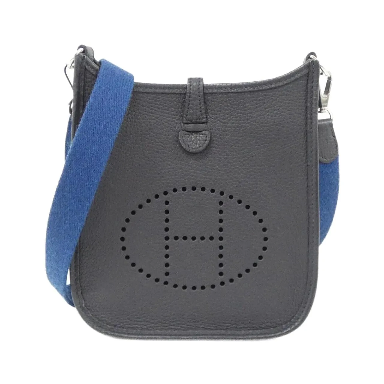 HERMES Evelyne 069426CK Shoulder Clemence Blue