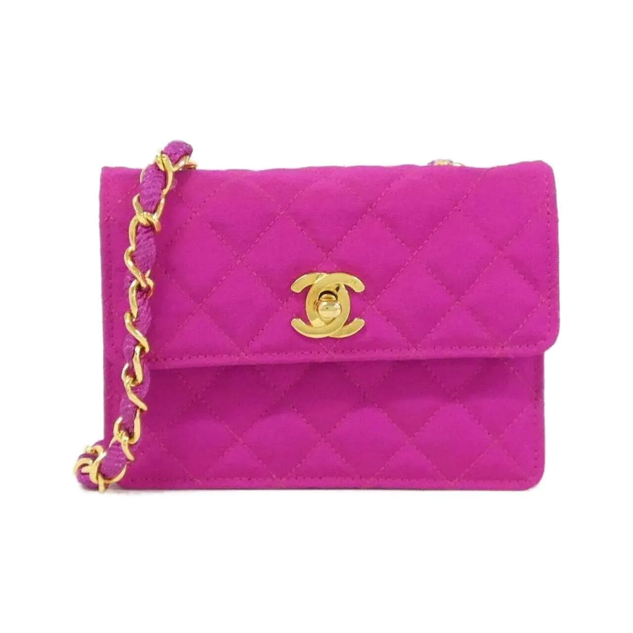 CHANEL Shoulder Satin