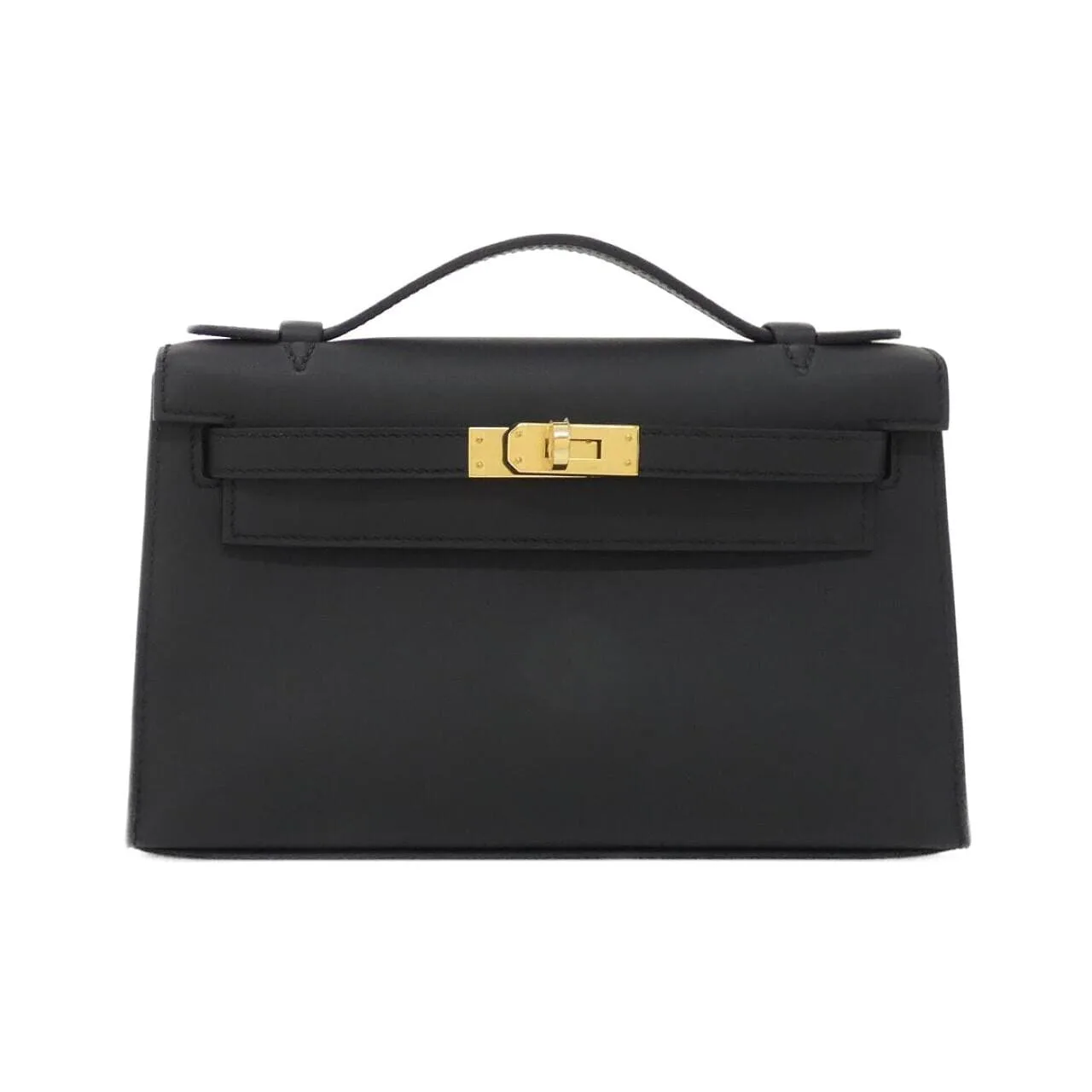 HERMES Kelly 049417CC Handbag Swift Black
