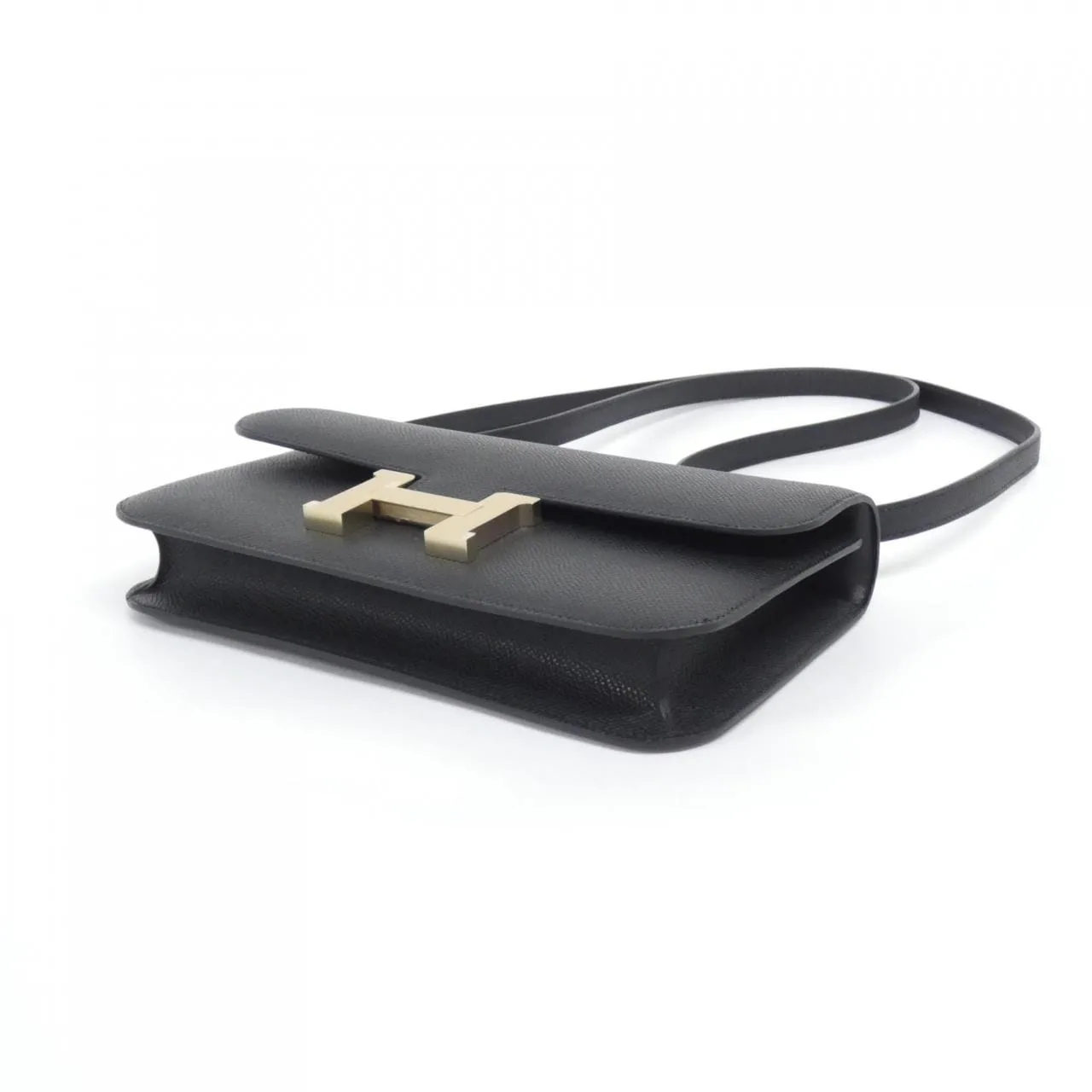 HERMES Constance 085425CU 肩背包 Epsom 黑色 Epsom 皮 未使用品 - 縮圖 3