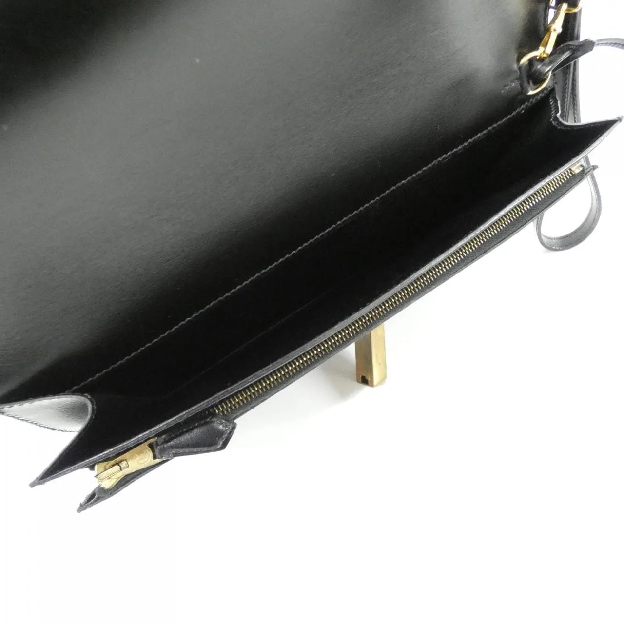 HERMES 公事包 Box Calf 黑色 Box 皮 中古品A - 縮圖 9