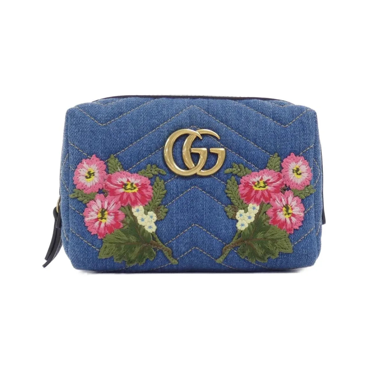 GUCCI 476165 9B57T Pouch Denim
