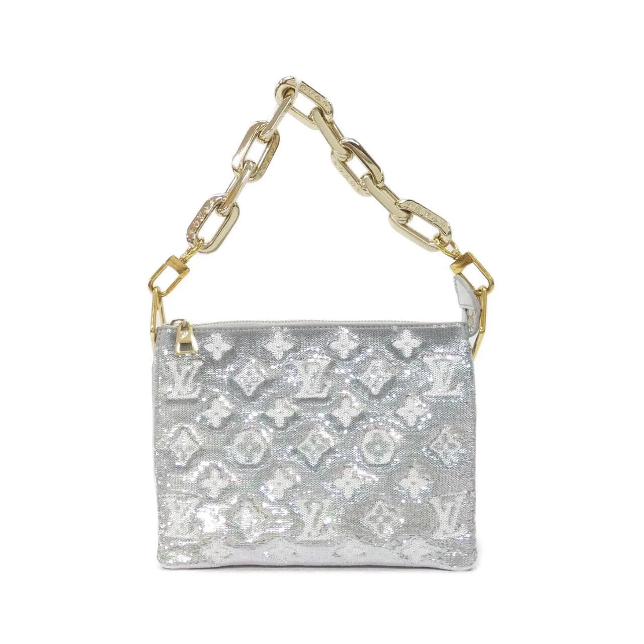 LOUIS VUITTON M59599 Shoulder Lambskin Silver