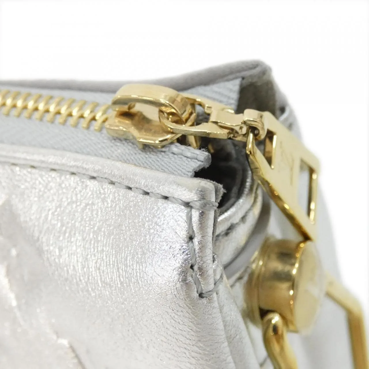 LOUIS VUITTON M59599 Shoulder Lambskin Silver Lambskin Rank A - Thumbnail 4